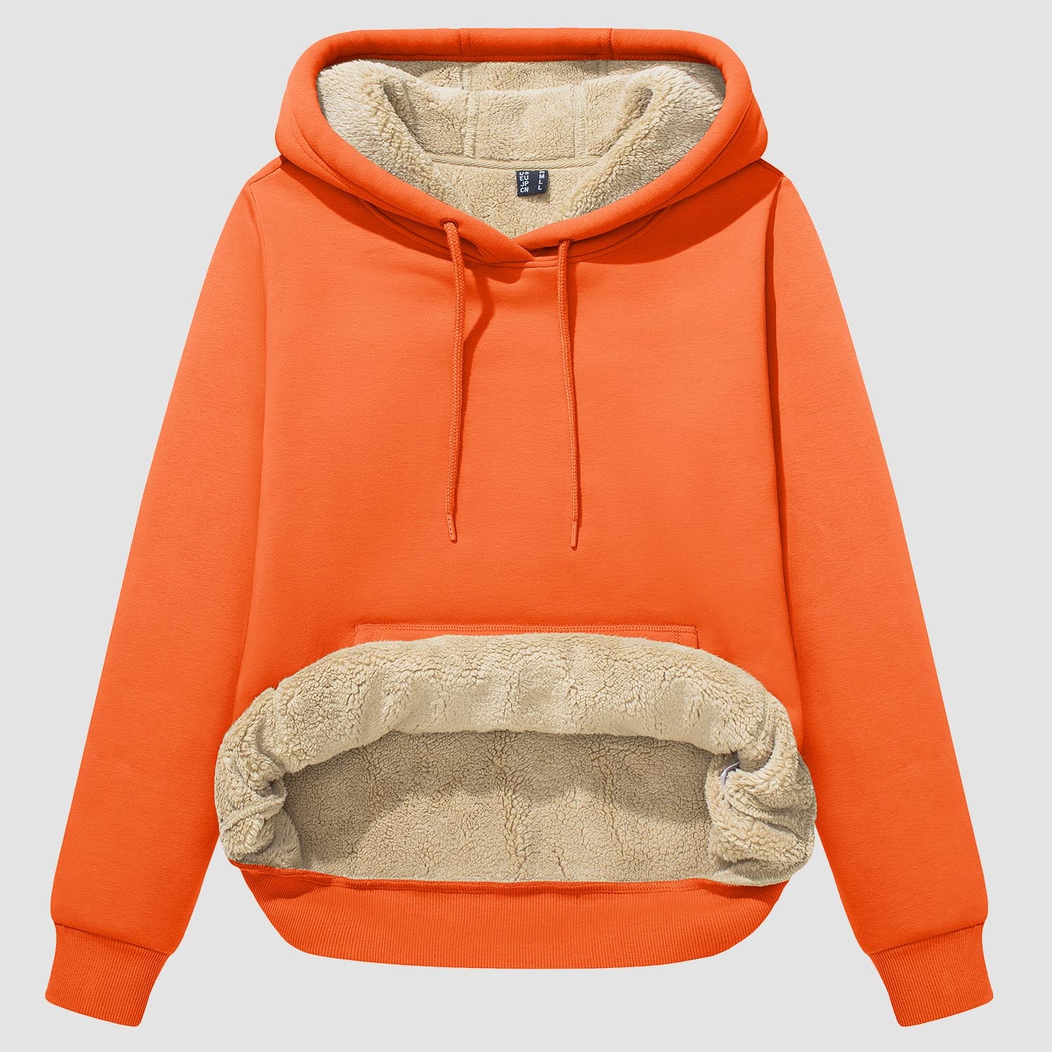 Women's Sherpa Hoodies Fleece Lined Sweatshirtst Pullover With Kanga Pocket - MAGCOMSEN