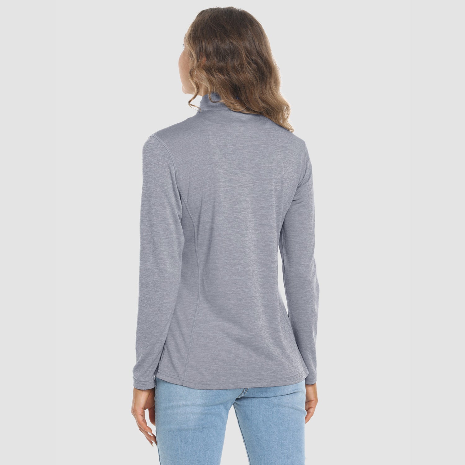 Women's Shirts Long Sleeve 1/4 Zip UPF50+ UV Sun Protection Shirts Quick Dry