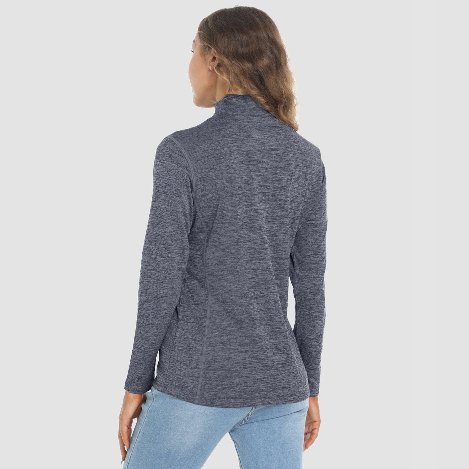 Women's Shirts Long Sleeve 1/4 Zip UPF50+ UV Sun Protection Shirts Quick Dry