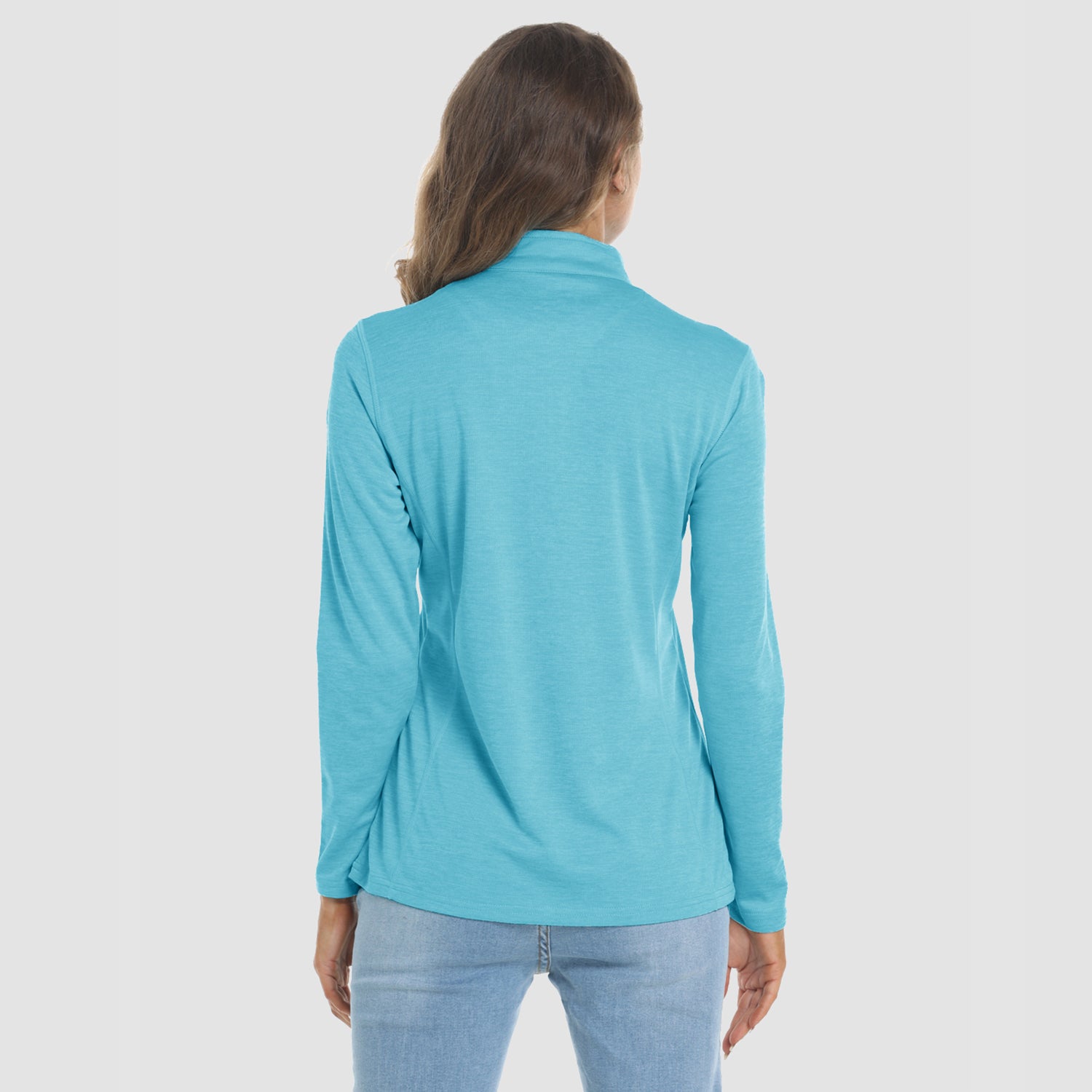Women's Shirts Long Sleeve 1/4 Zip UPF50+ UV Sun Protection Shirts Quick Dry