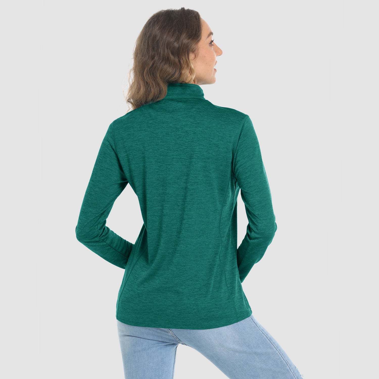 Women's Shirts Long Sleeve 1/4 Zip UPF50+ UV Sun Protection Shirts Quick Dry
