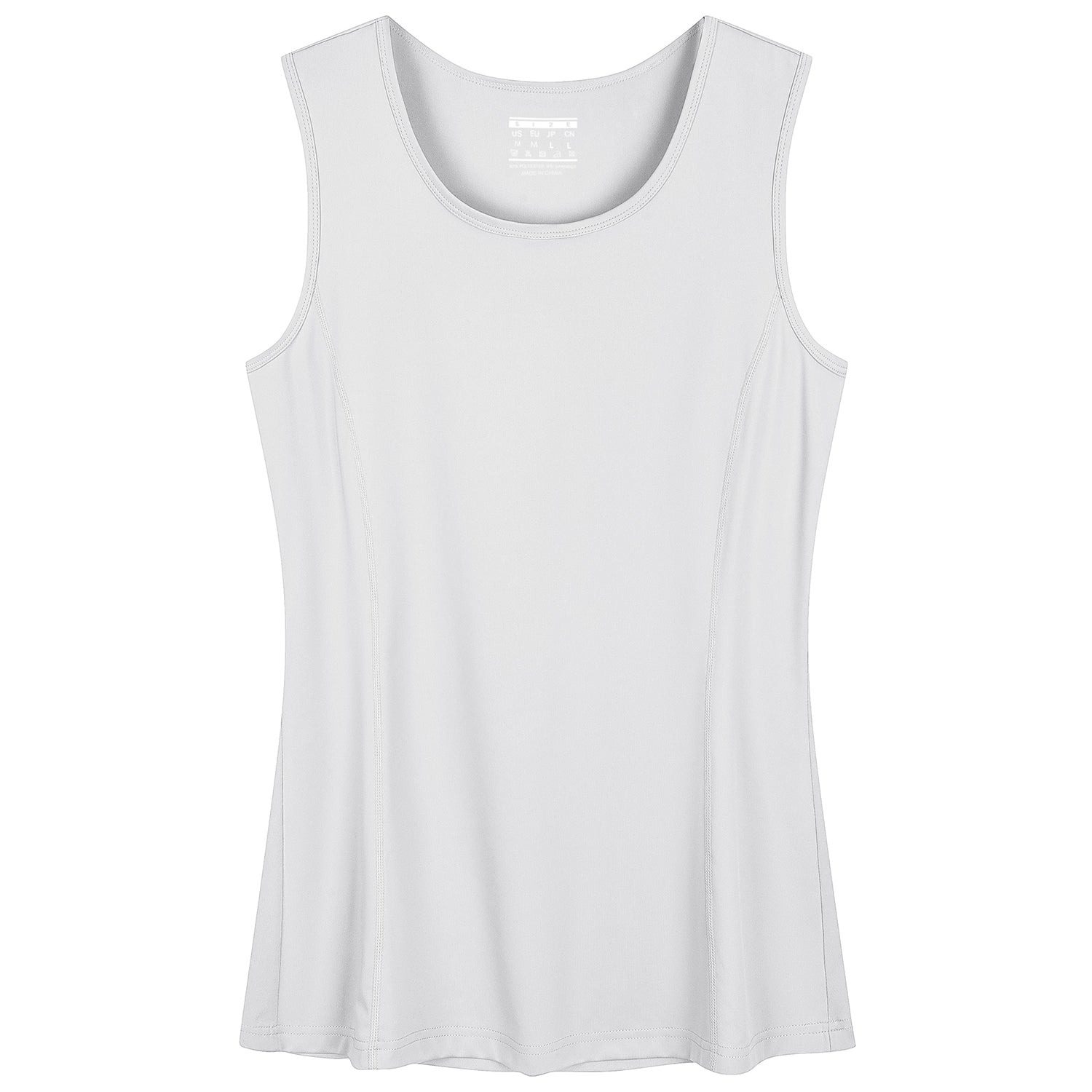 Women's UPF 80+ Tank Top - Quick Dry Workout & Outdoor White by MAGCOMSEN #Color_White