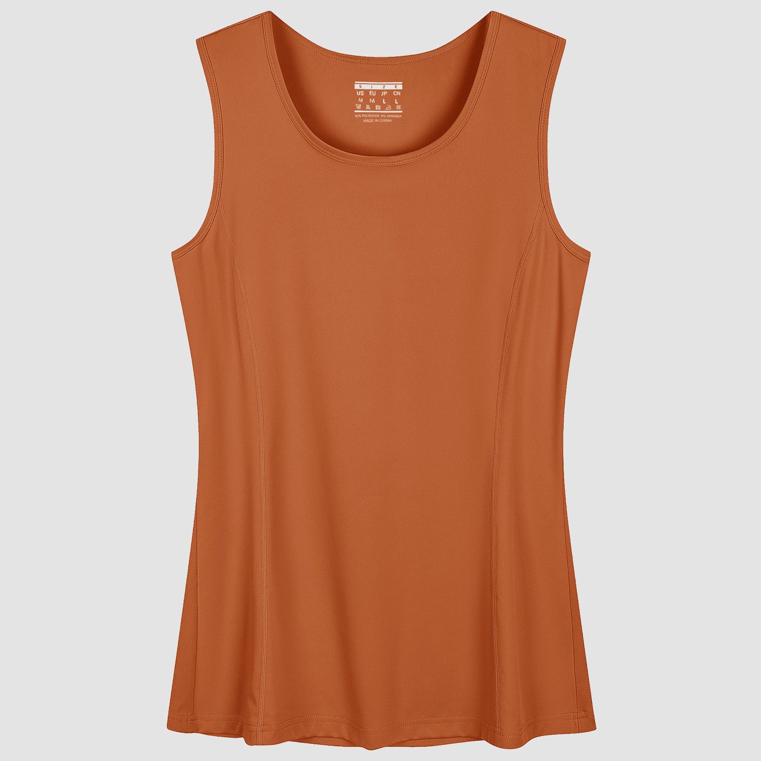 Women's UPF 80+ Tank Top - Quick Dry Workout & Outdoor Dark Orange by MAGCOMSEN #Color_Dark Orange
