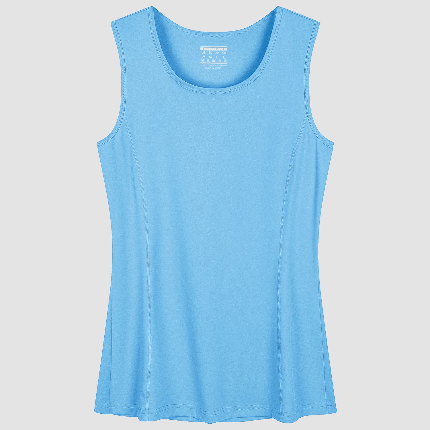Women's UPF 80+ Tank Top - Quick Dry Workout & Outdoor Light Blue by MAGCOMSEN #Color_Light Blue