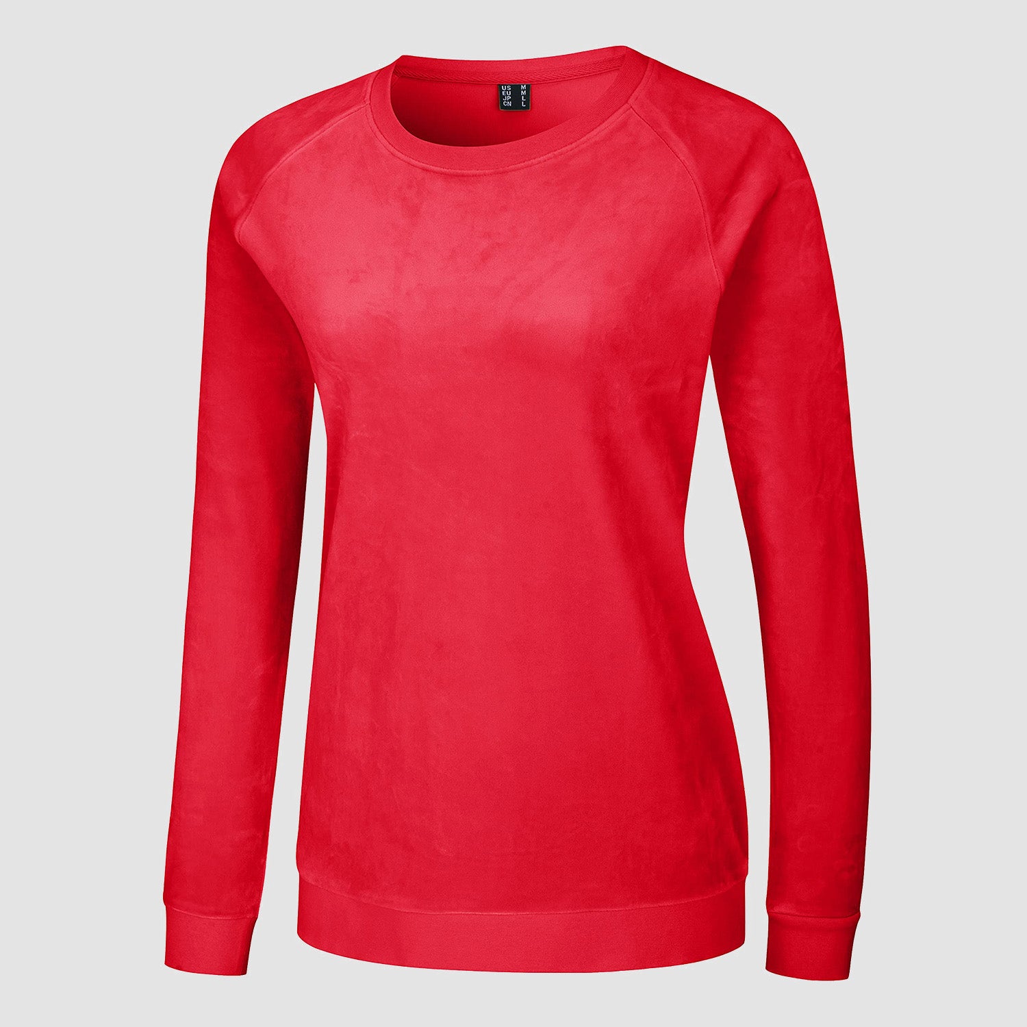 Women's Sweatshirt Crewneck Pullover Casual Long Sleeve Shirts Fleece Warm Velour Sweatshirts - MAGCOMSEN