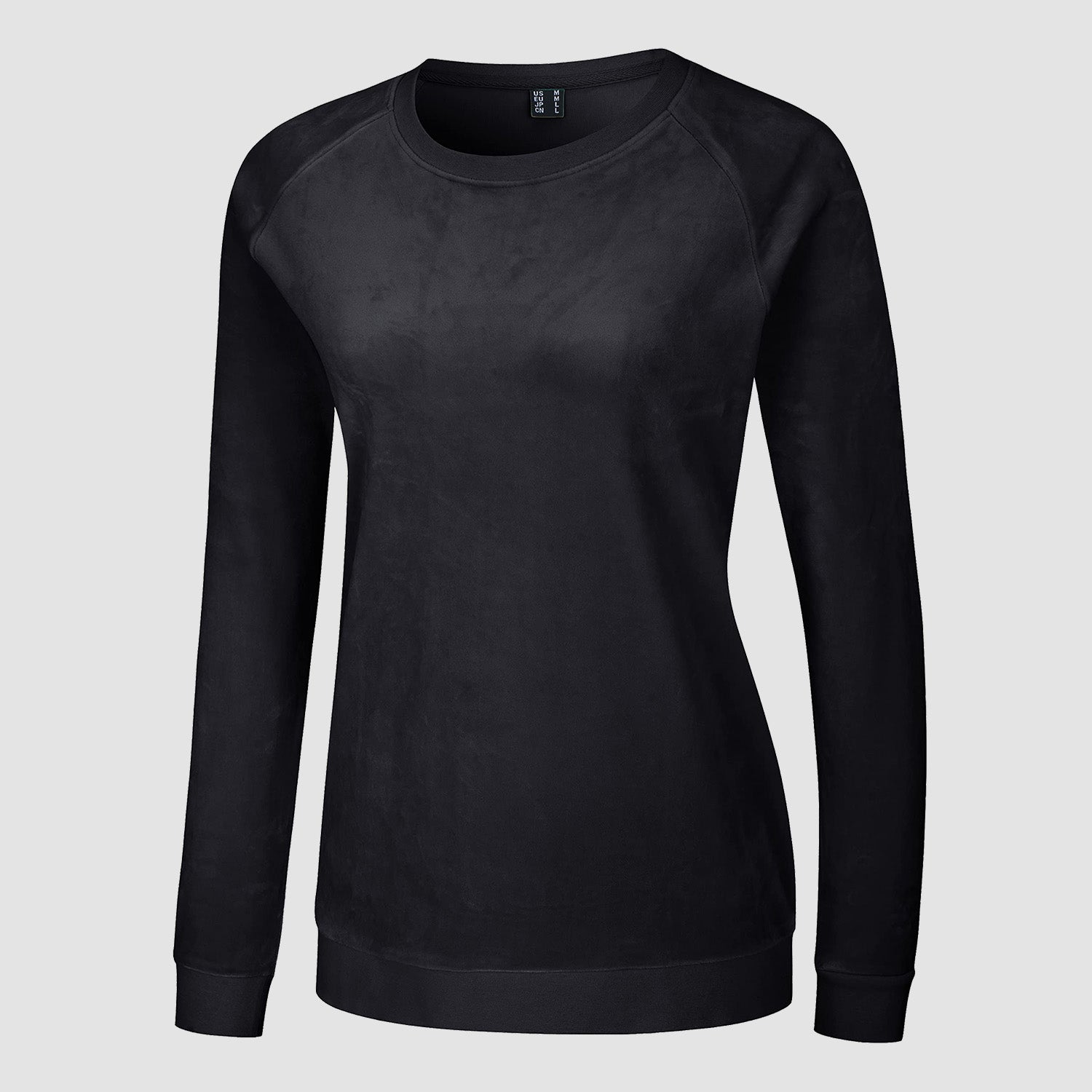 Women's Sweatshirt Crewneck Pullover Casual Long Sleeve Shirts Fleece Warm Velour Sweatshirts - MAGCOMSEN