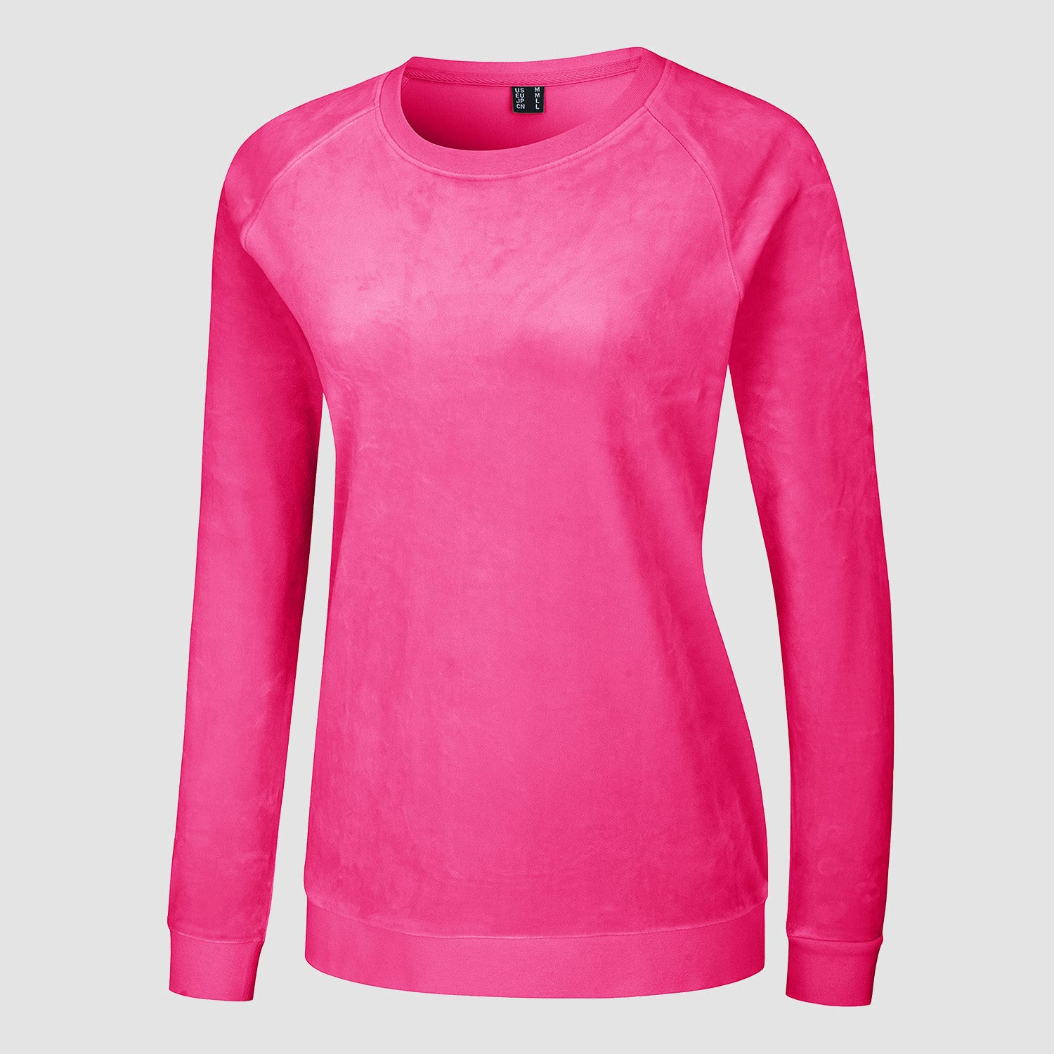 Women's Sweatshirt Crewneck Pullover Casual Long Sleeve Shirts Fleece Warm Velour Sweatshirts - MAGCOMSEN