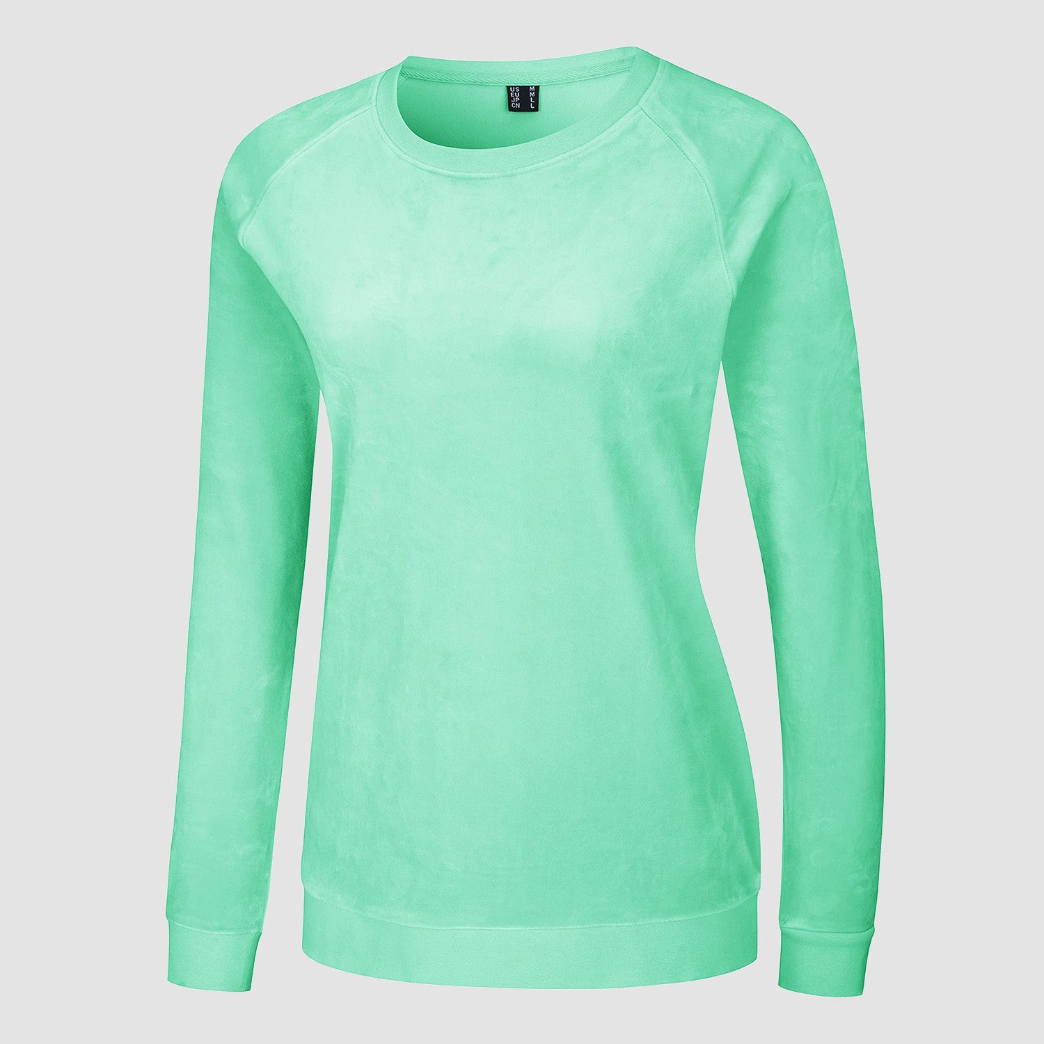 Women's Sweatshirt Crewneck Pullover Casual Long Sleeve Shirts Fleece Warm Velour Sweatshirts - MAGCOMSEN