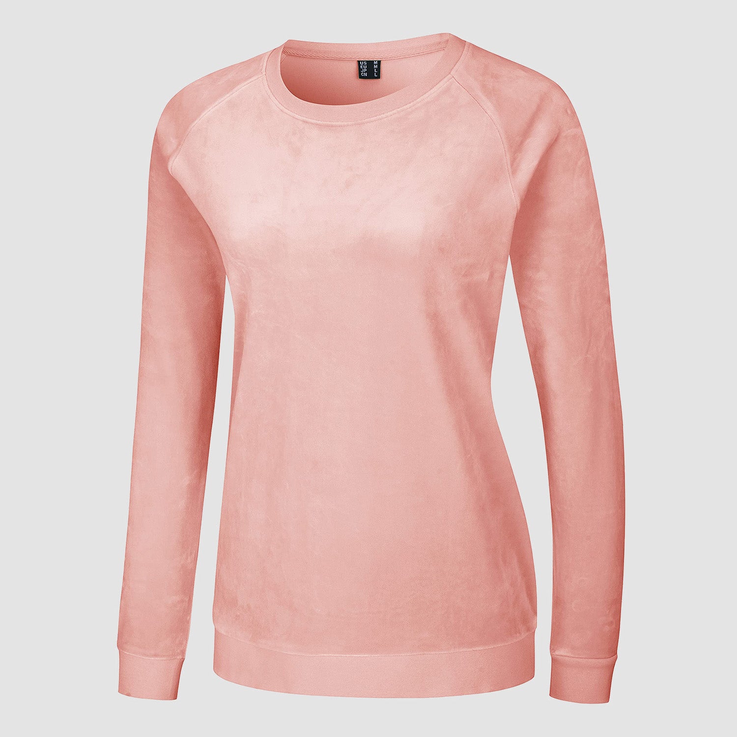 Women's Sweatshirt Crewneck Pullover Casual Long Sleeve Shirts Fleece Warm Velour Sweatshirts - MAGCOMSEN