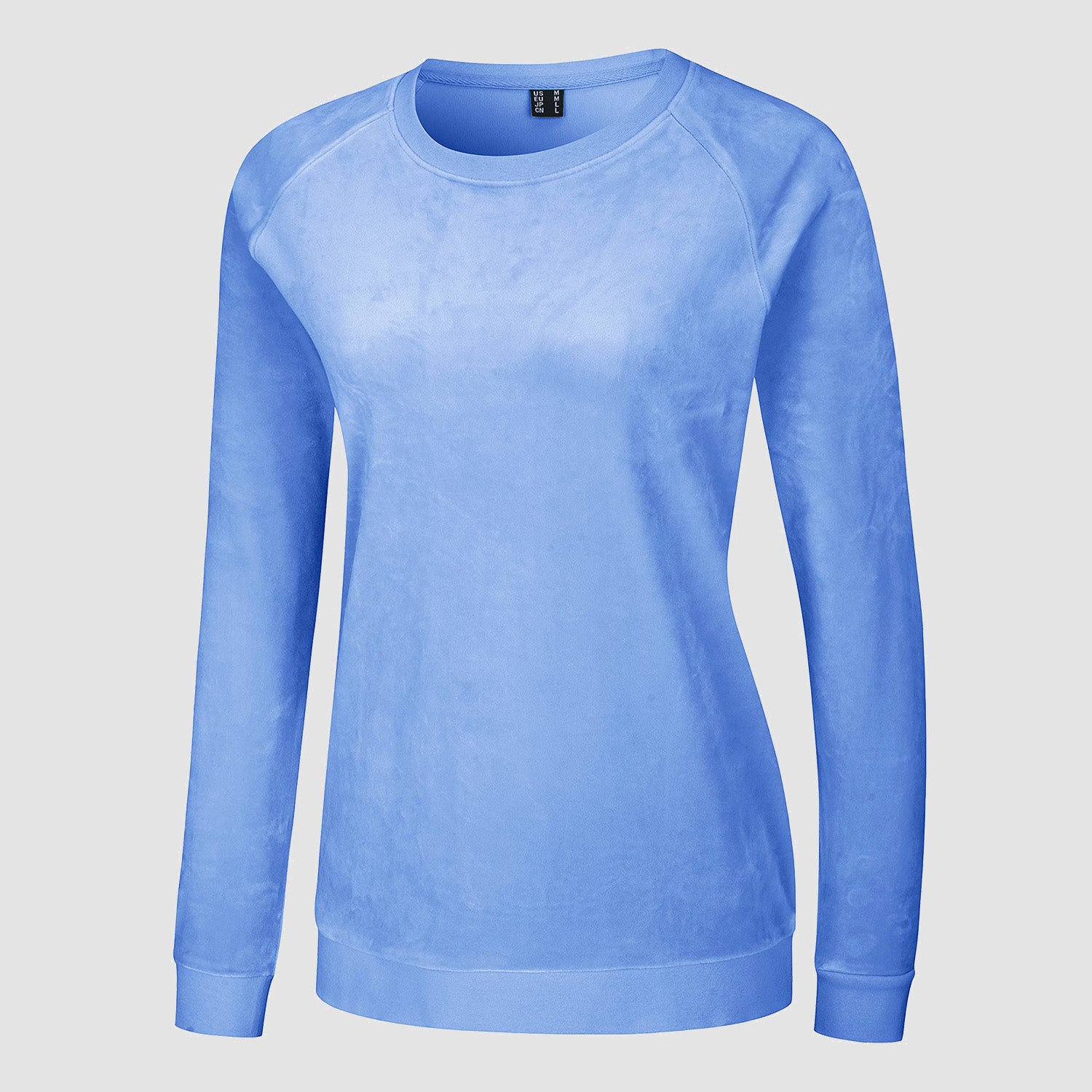 Women's Sweatshirt Crewneck Pullover Casual Long Sleeve Shirts Fleece Warm Velour Sweatshirts - MAGCOMSEN