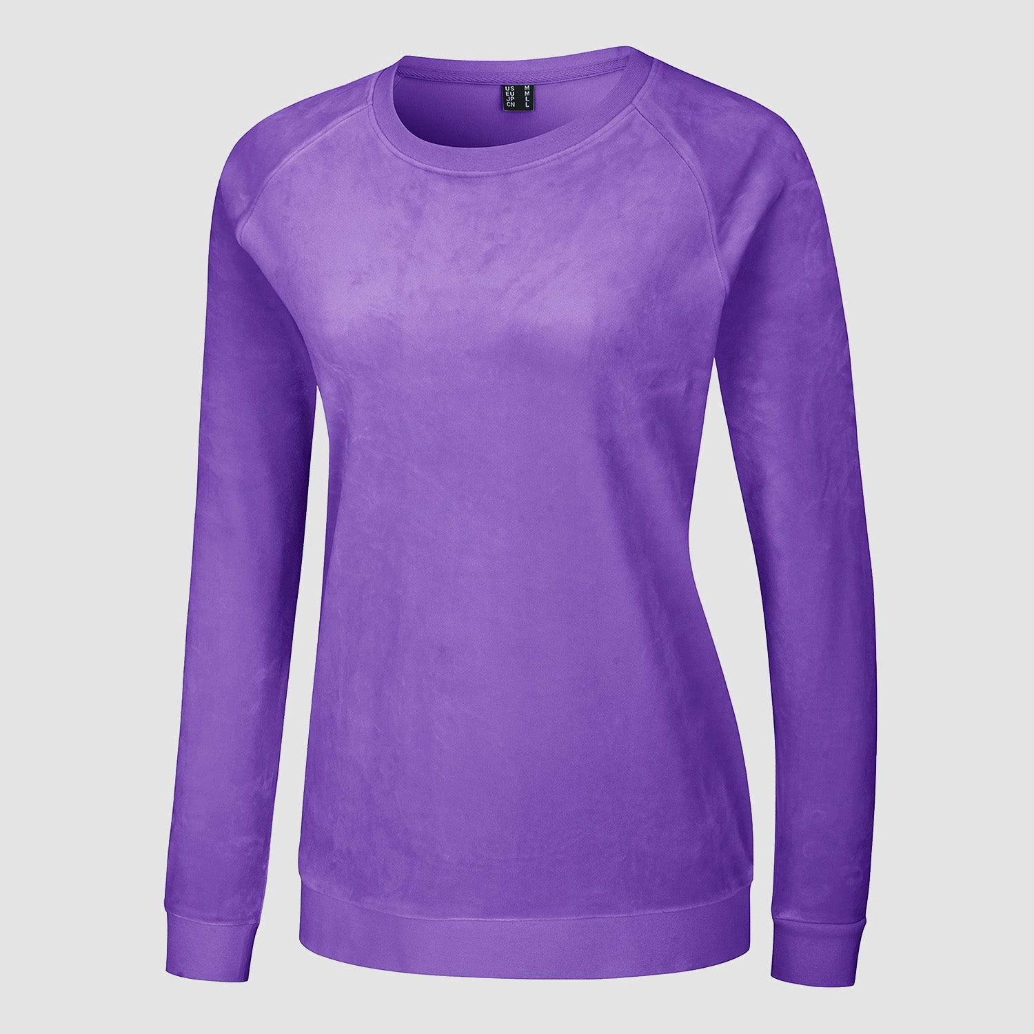Women's Sweatshirt Crewneck Pullover Casual Long Sleeve Shirts Fleece Warm Velour Sweatshirts - MAGCOMSEN