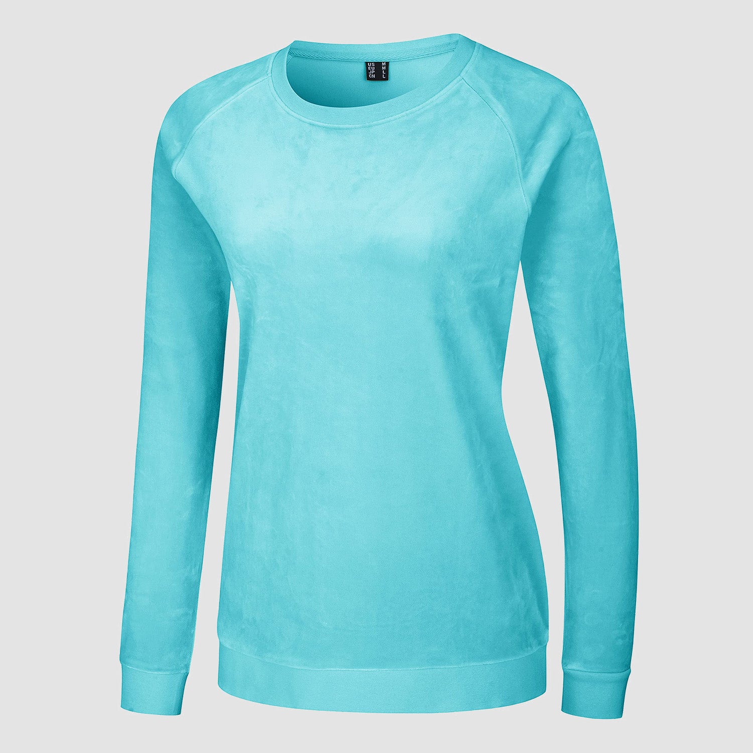 Women's Sweatshirt Crewneck Pullover Casual Long Sleeve Shirts Fleece Warm Velour Sweatshirts - MAGCOMSEN