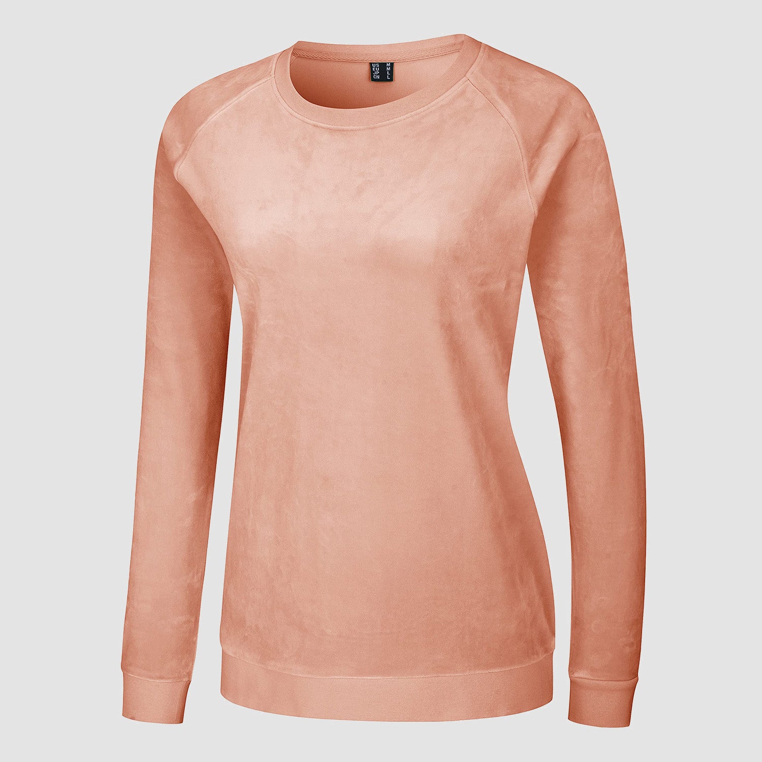 Women's Sweatshirt Crewneck Pullover Casual Long Sleeve Shirts Fleece Warm Velour Sweatshirts - MAGCOMSEN