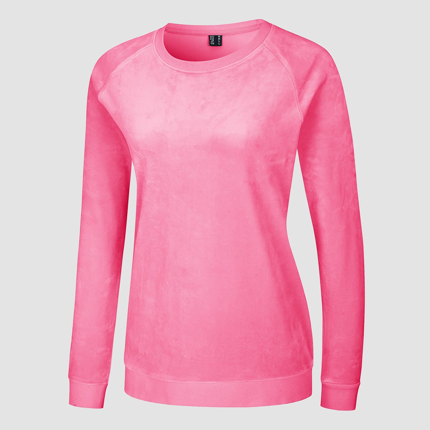 Women's Sweatshirt Crewneck Pullover Casual Long Sleeve Shirts Fleece Warm Velour Sweatshirts - MAGCOMSEN