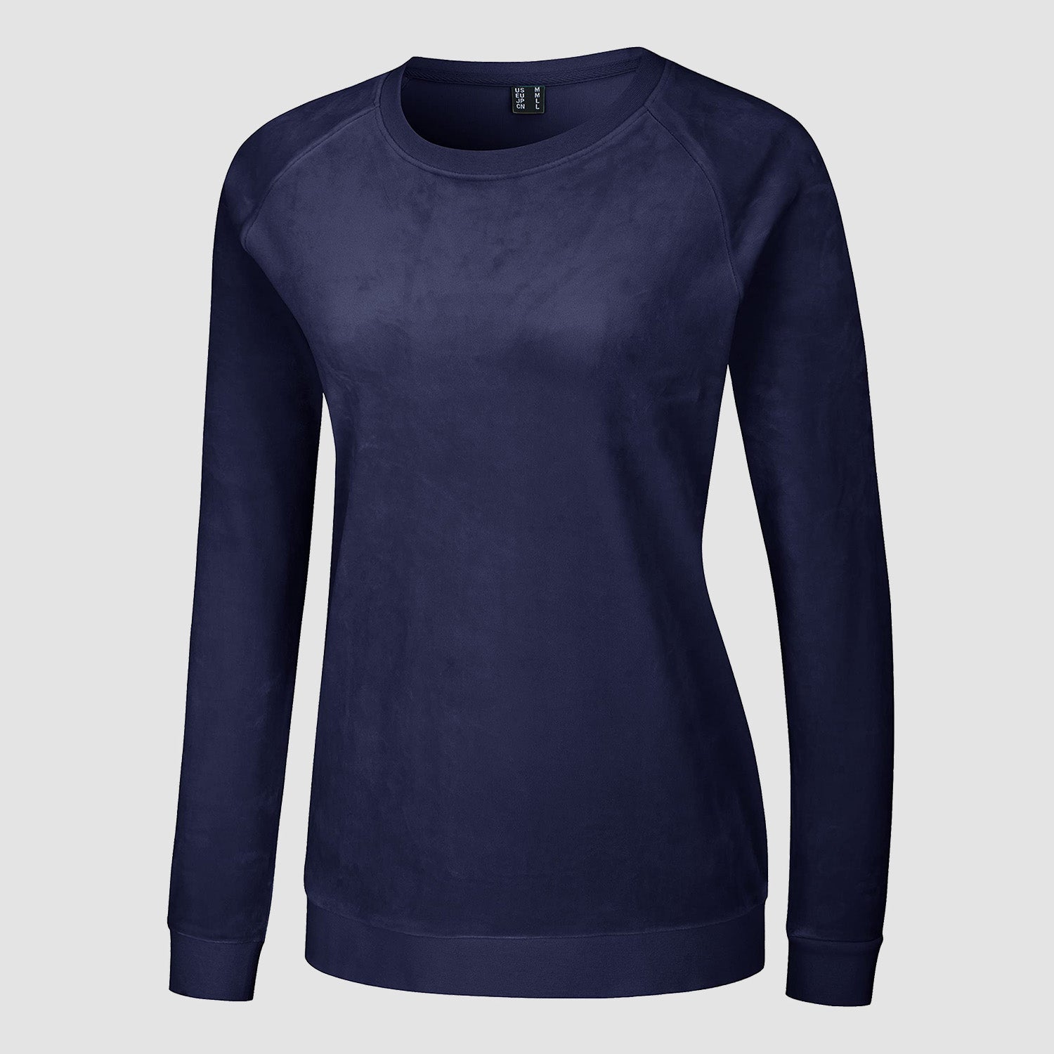 Women's Sweatshirt Crewneck Pullover Casual Long Sleeve Shirts Fleece Warm Velour Sweatshirts - MAGCOMSEN