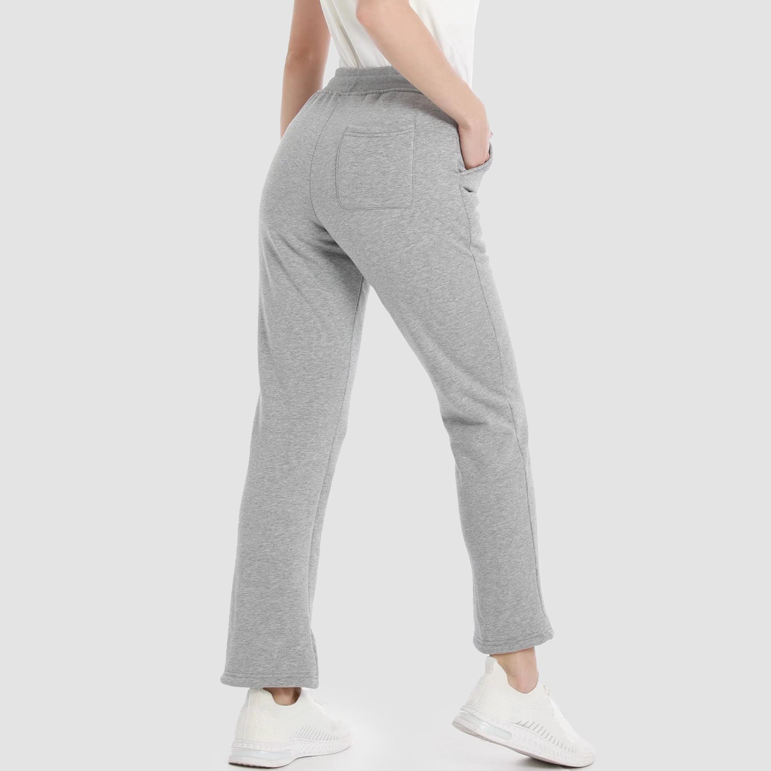 Women's Warm Winter Pants Sherpa Lined Athletic Sweatpants Jogger Pants with 3 Pockets - MAGCOMSEN