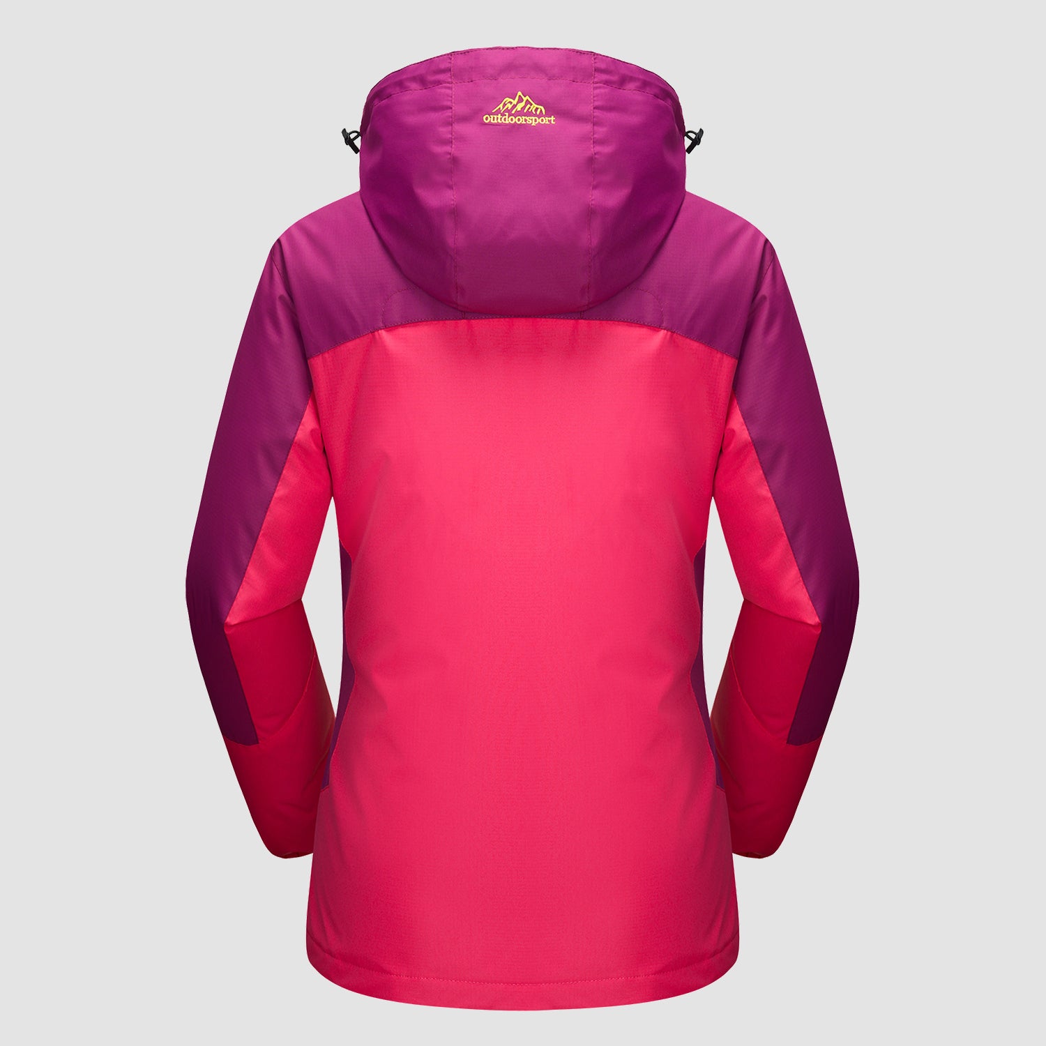 Rose Pink Women's 3-in-1 Waterproof Ski Jacket with Fleece Liner - MAGCOMSEN