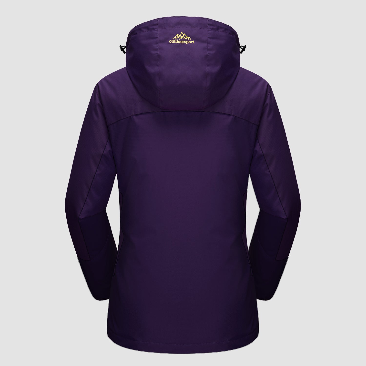 Dark Purple Women's 3-in-1 Waterproof Ski Jacket with Fleece Liner - MAGCOMSEN