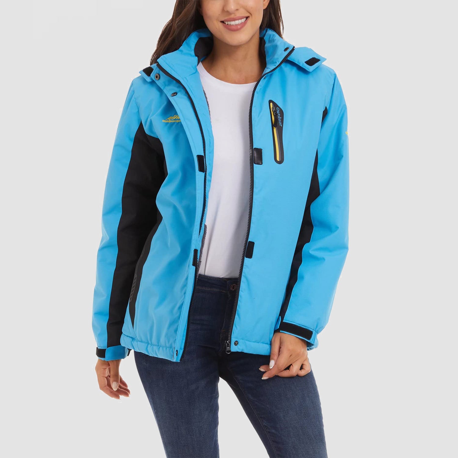 Women's Winter Coats Water Resistant Snow Ski Jacket Fleece Lined with Hood