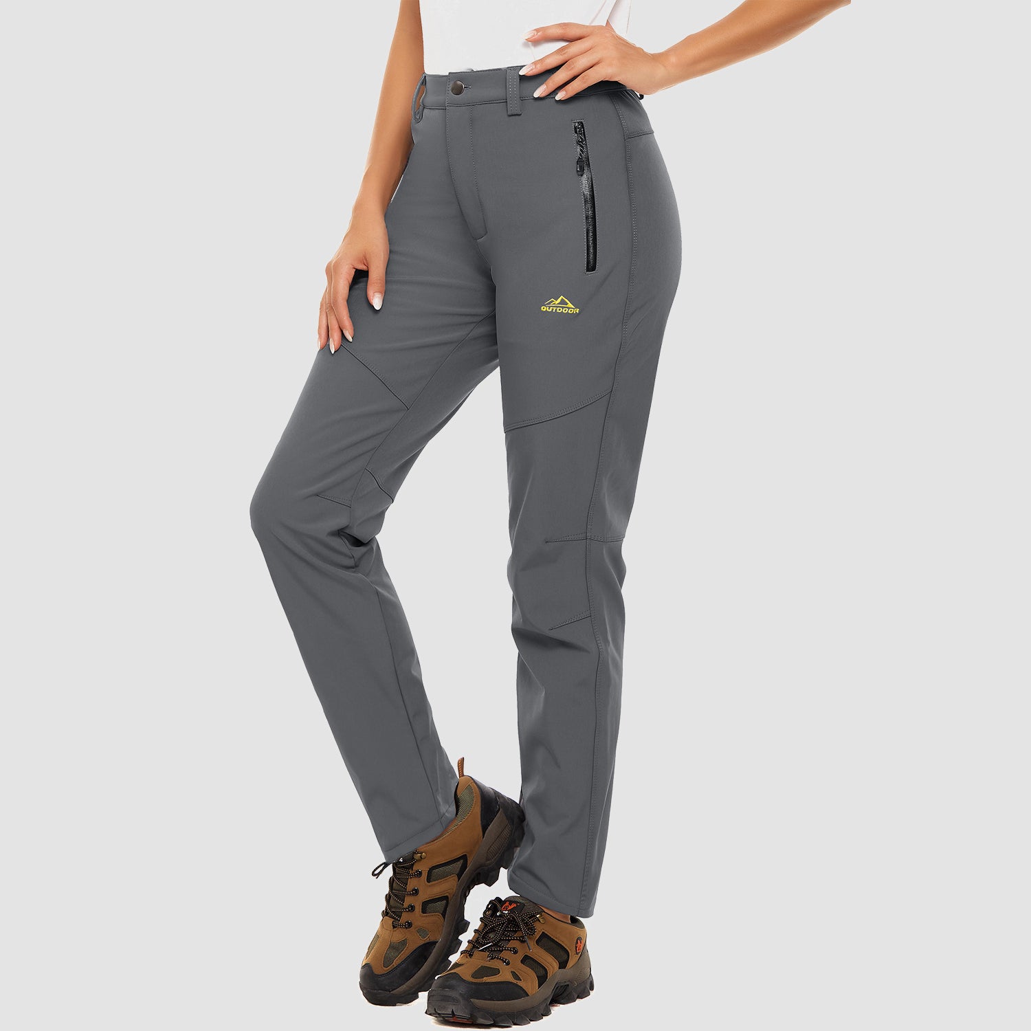 Womens Winter Pants Warm Fleece Lined Water Resistant Snow Skiing Hiking Pants