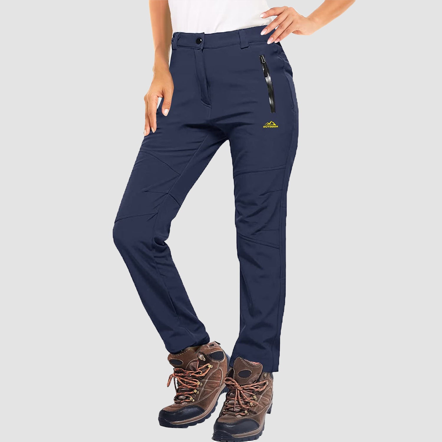 Womens Winter Pants Warm Fleece Lined Water Resistant Snow Skiing Hiking Pants