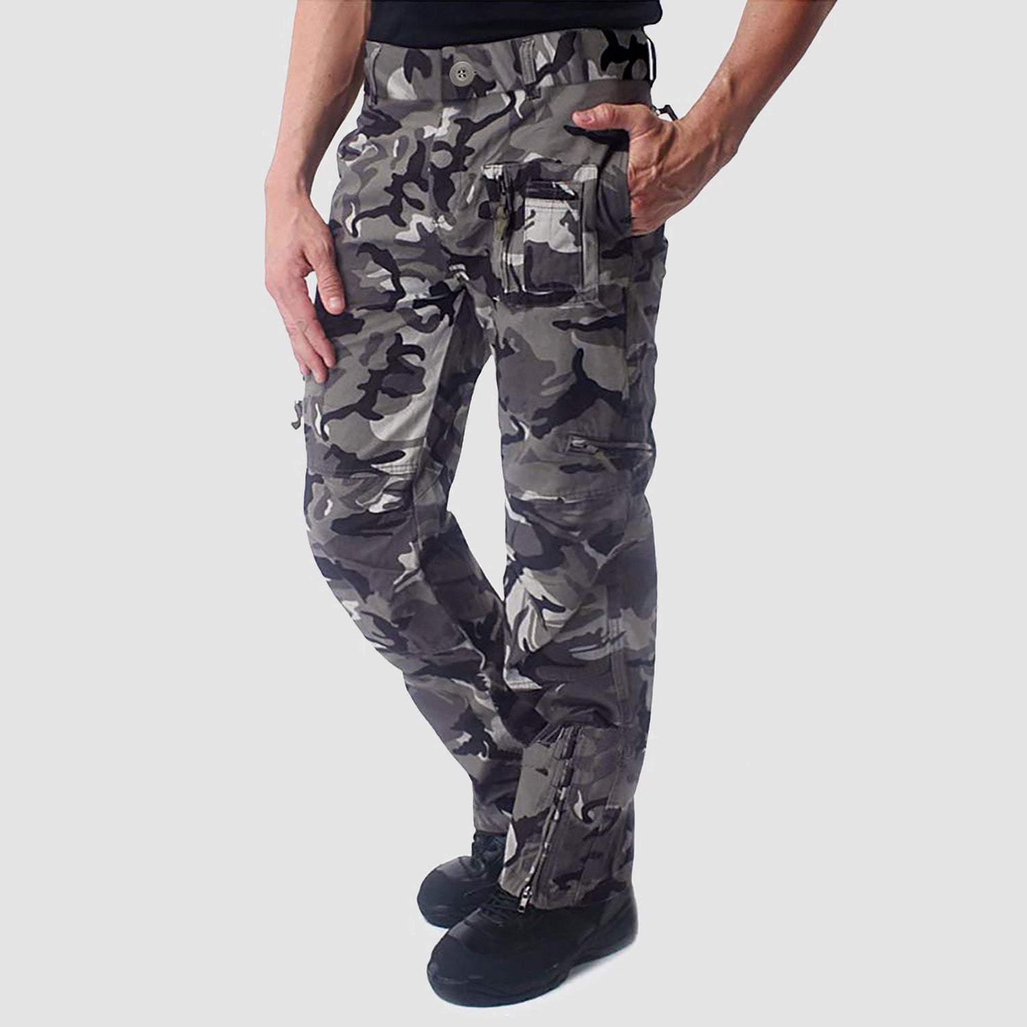 Men's Tactical Cargo Pants with 9 Pockets for Hiking - MAGCOMSEN