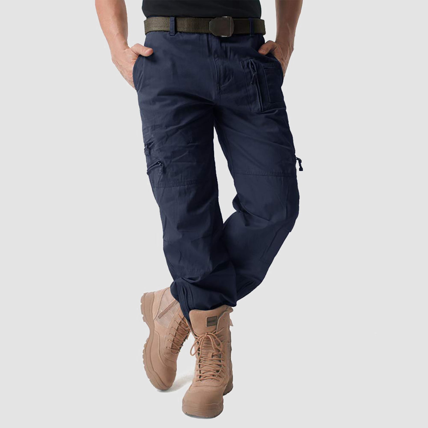 Men's Tactical Cargo Pants with 9 Pockets for Hiking - MAGCOMSEN