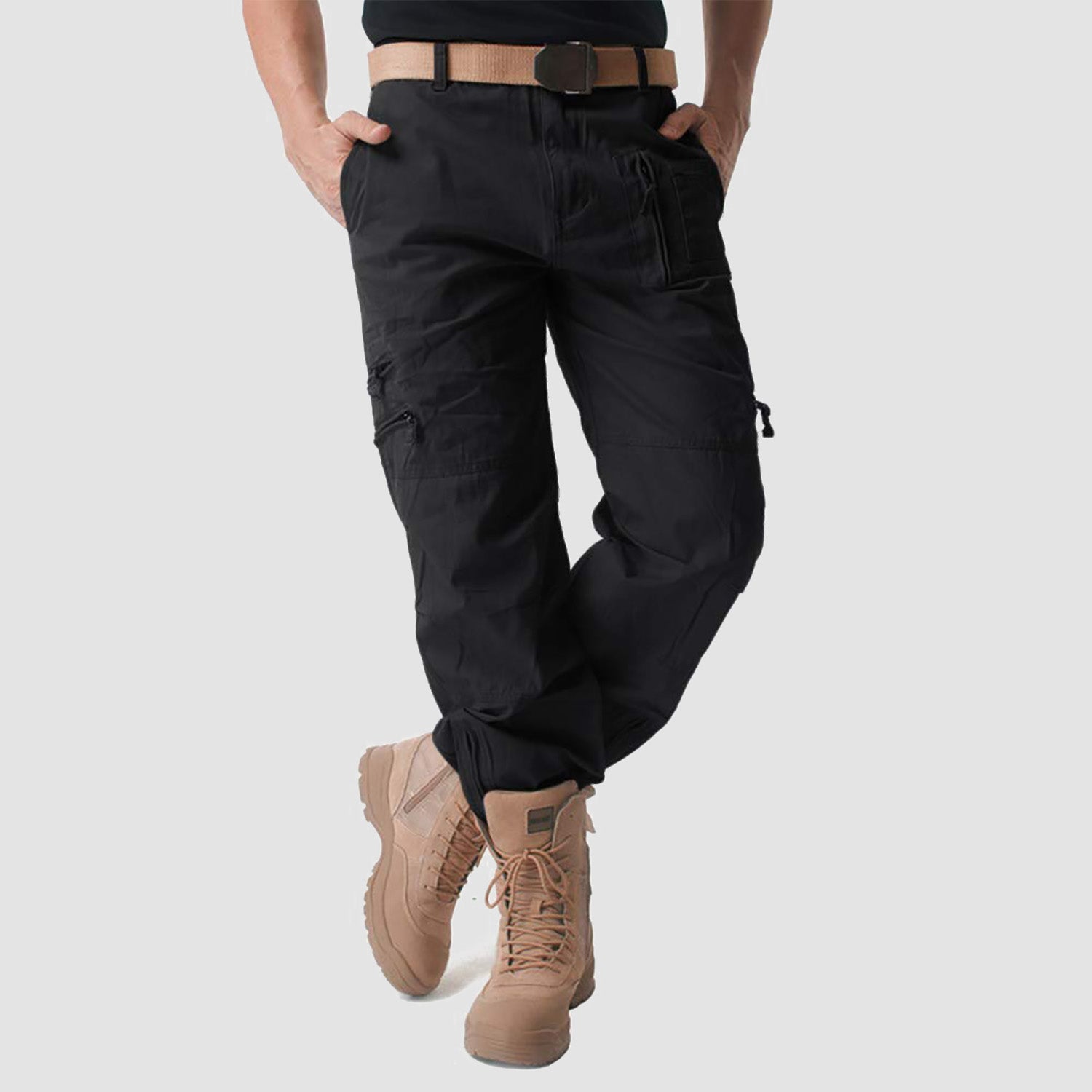 Men's Tactical Cargo Pants with 9 Pockets for Hiking - MAGCOMSEN
