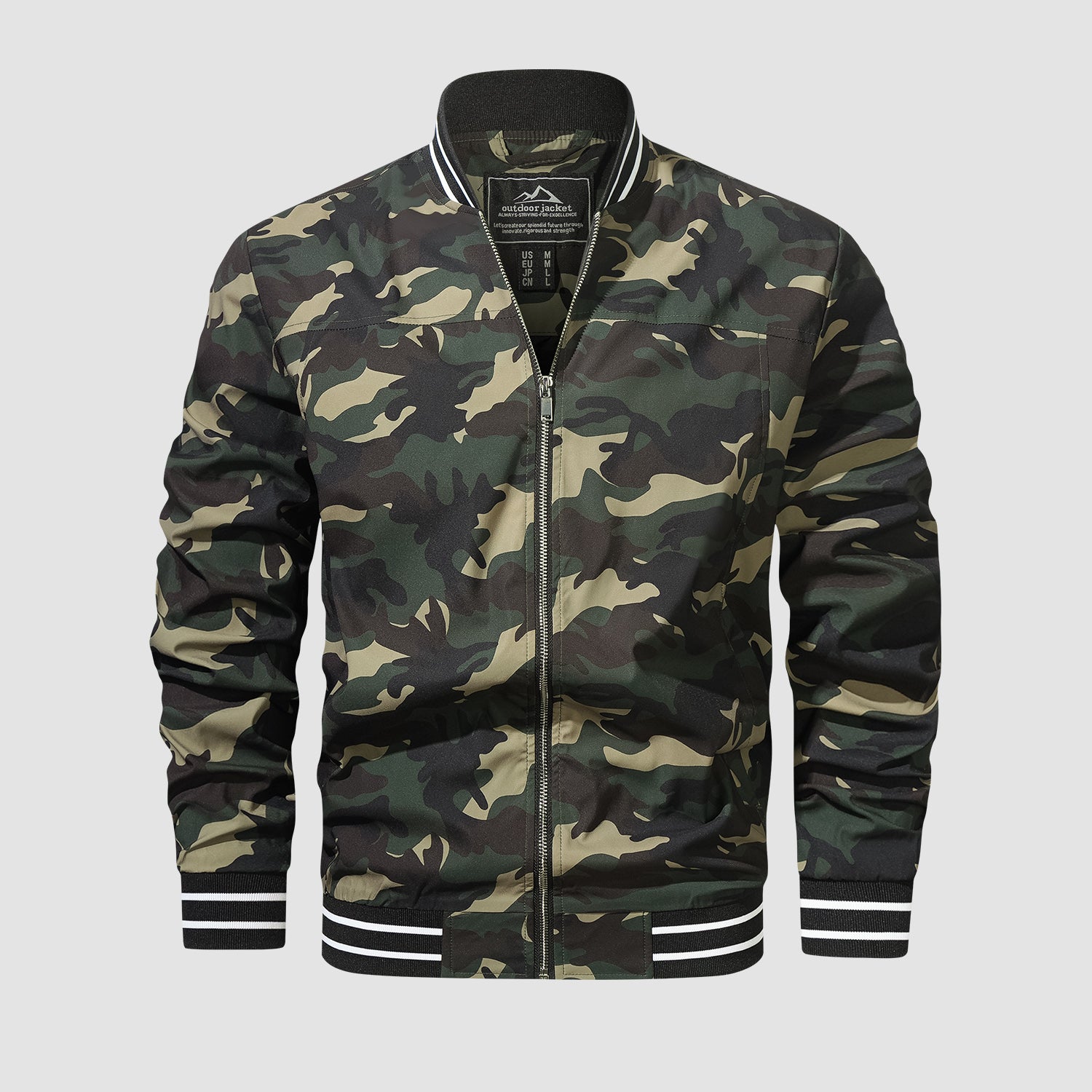 Men's Lightweight Bomber Jacket Casual Windbreaker - MAGCOMSEN