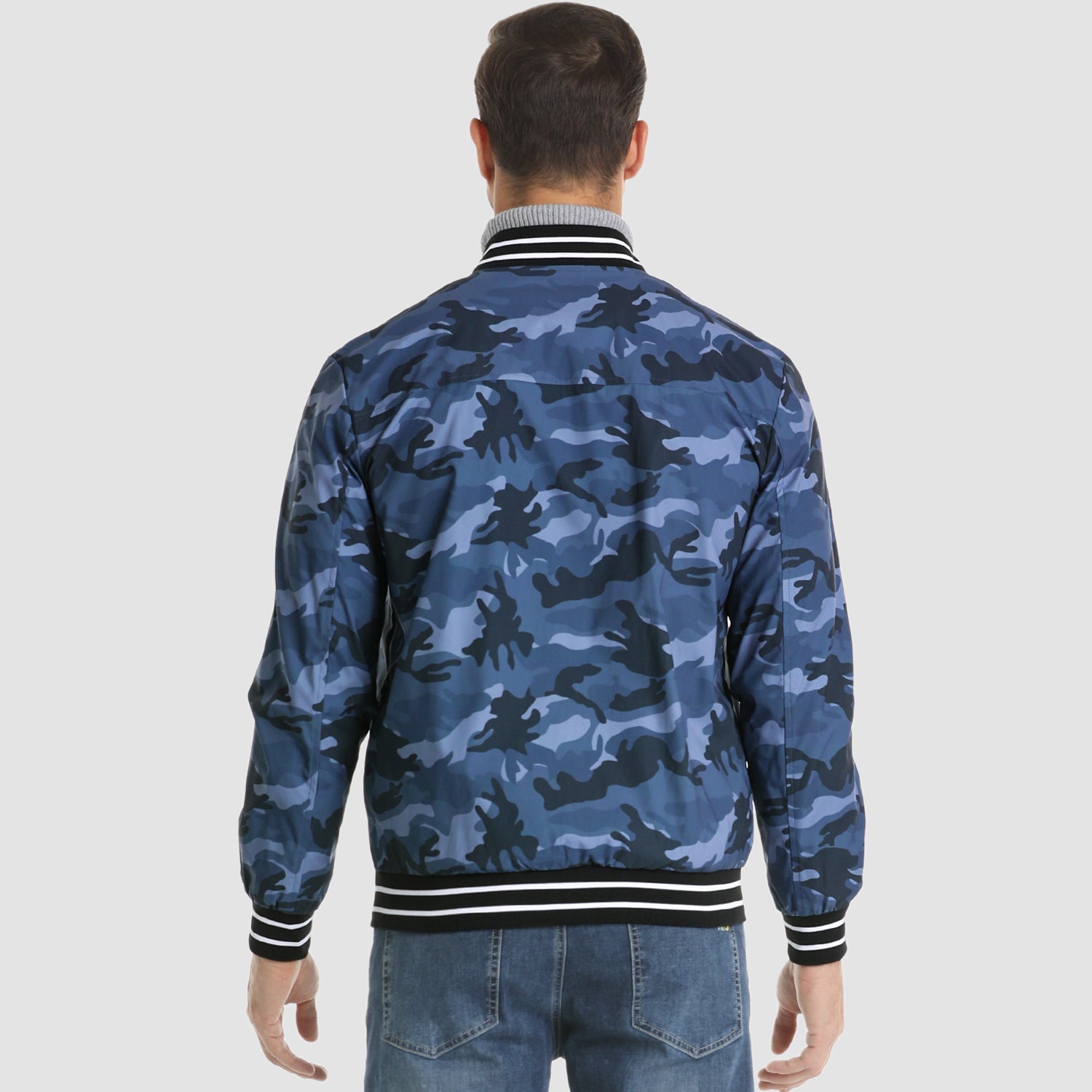 Men's Lightweight Bomber Jacket Casual Windbreaker - MAGCOMSEN