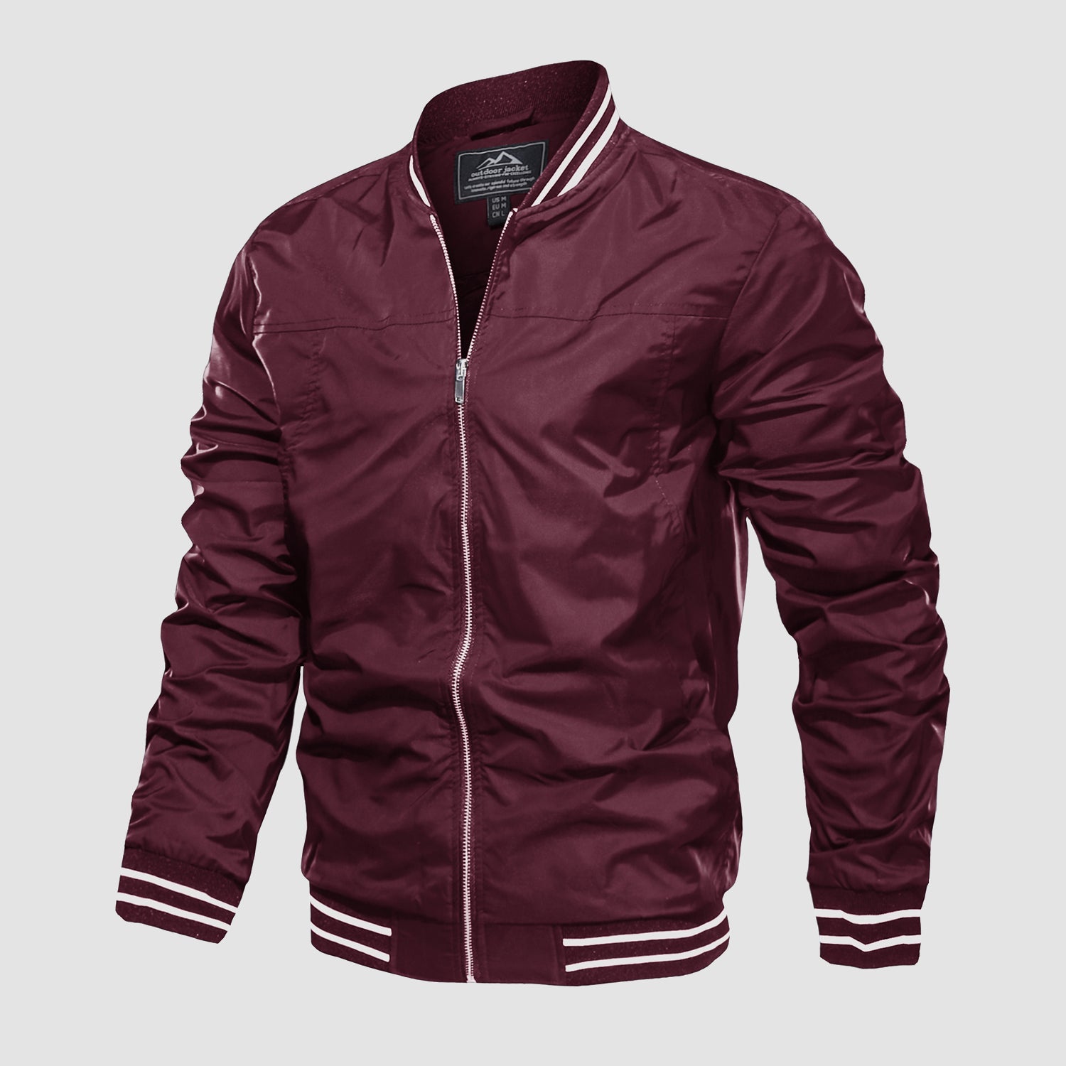 Men's Lightweight Bomber Jacket Casual Windbreaker - MAGCOMSEN