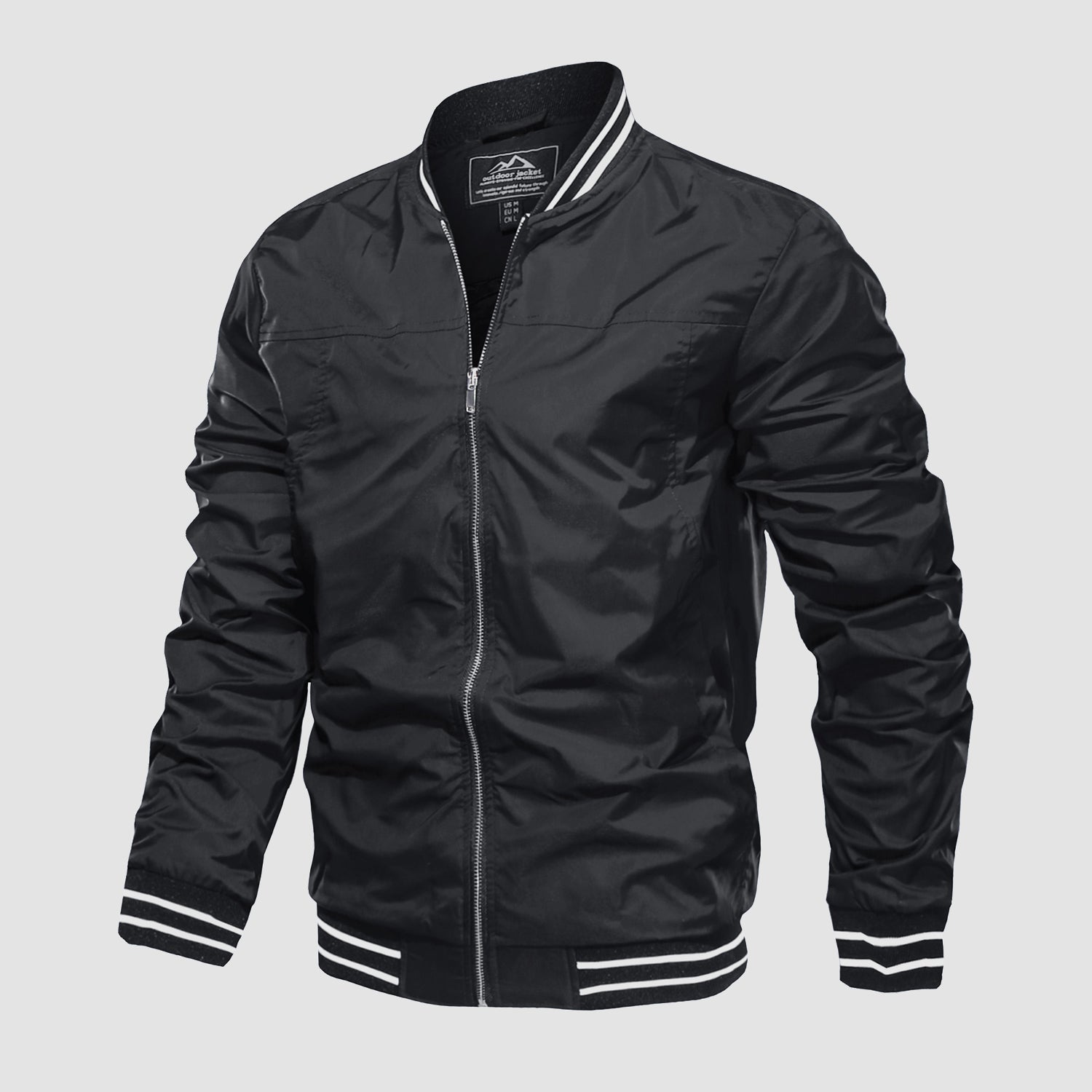 Men's Lightweight Bomber Jacket Casual Windbreaker - MAGCOMSEN
