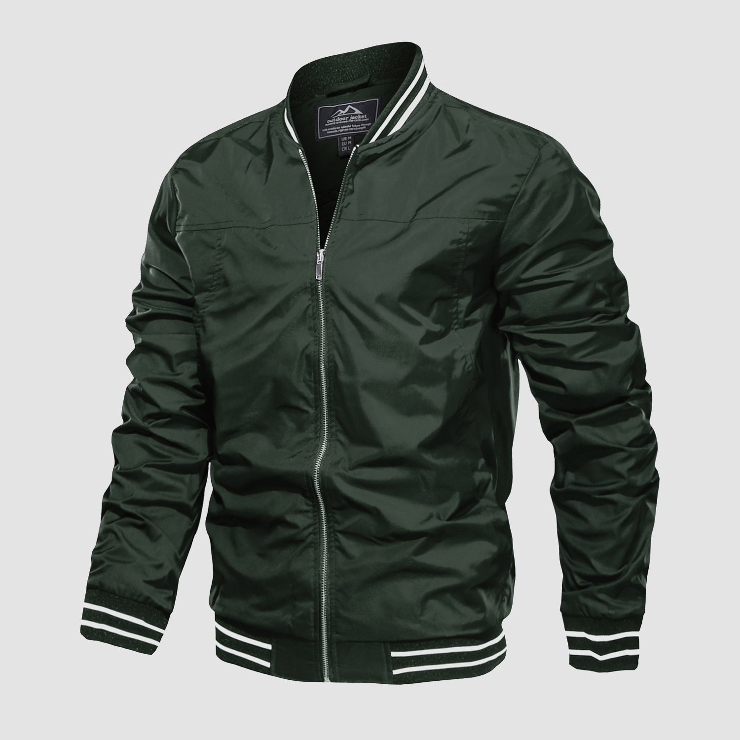 Men's Lightweight Bomber Jacket Casual Windbreaker - MAGCOMSEN