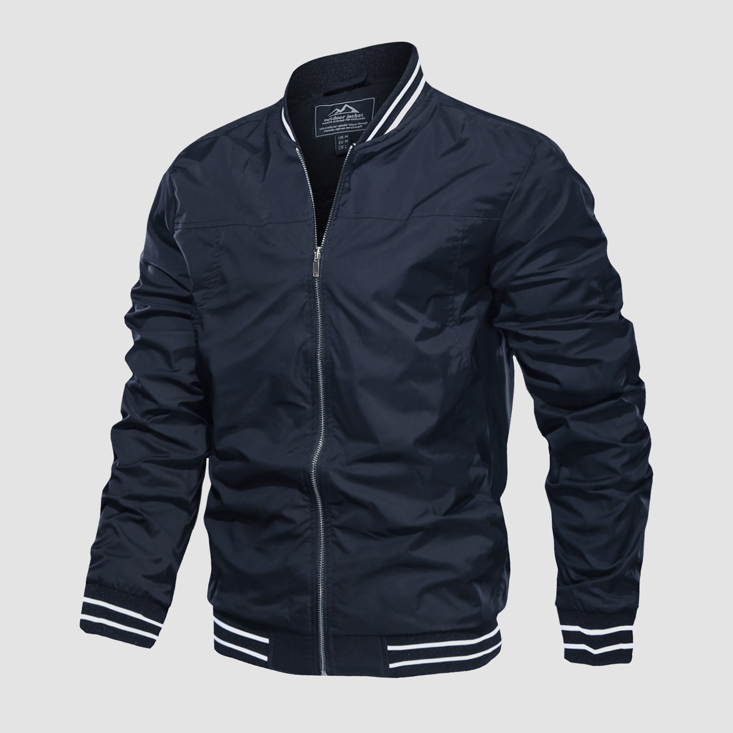 Men's Lightweight Bomber Jacket Casual Windbreaker - MAGCOMSEN