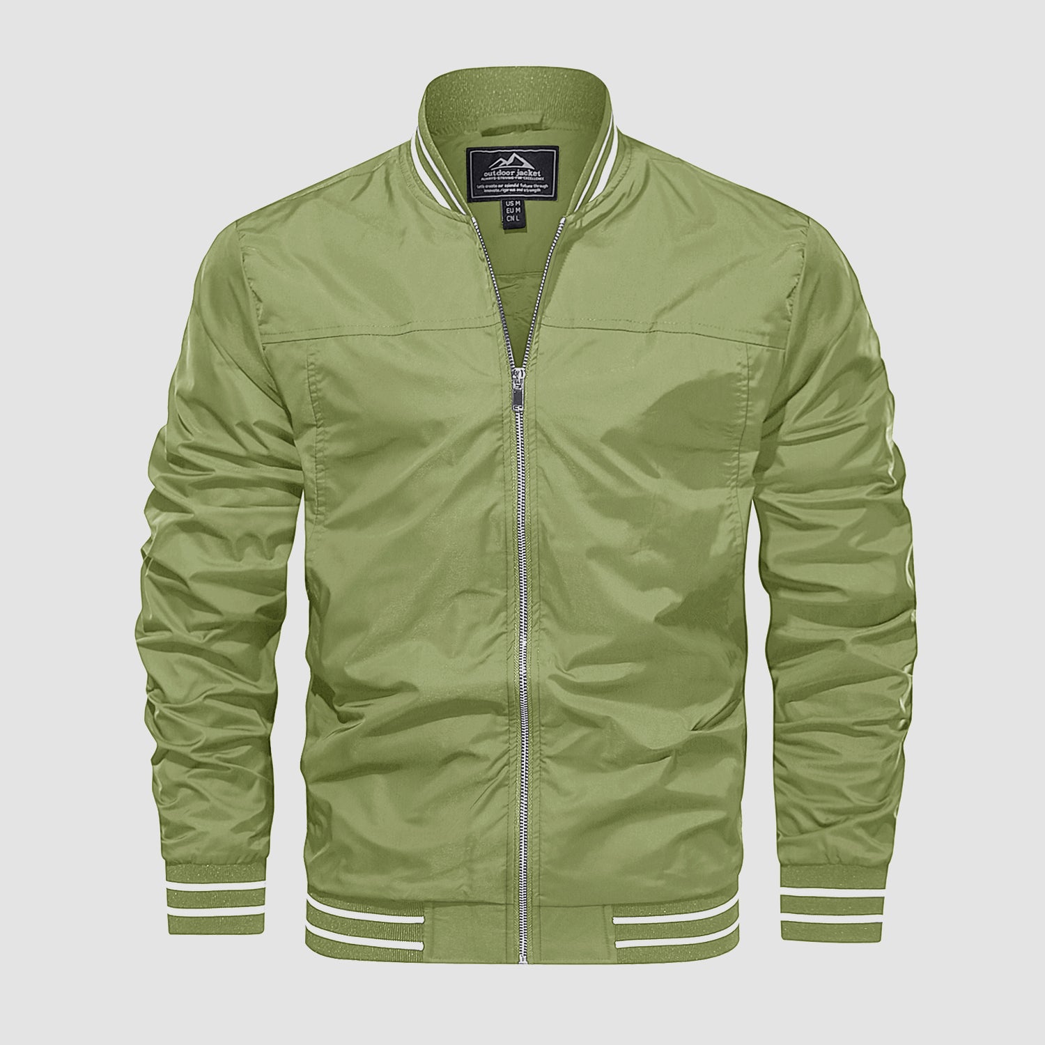 Men's Lightweight Bomber Jacket Casual Windbreaker - MAGCOMSEN