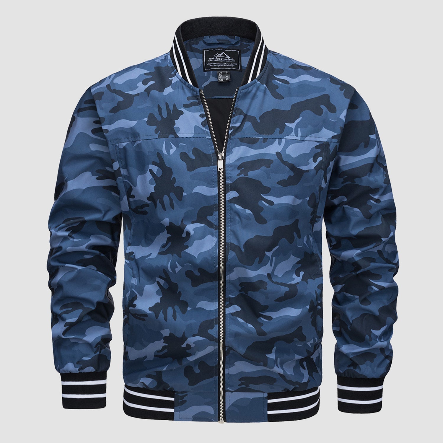Men's Lightweight Bomber Jacket Casual Windbreaker - MAGCOMSEN