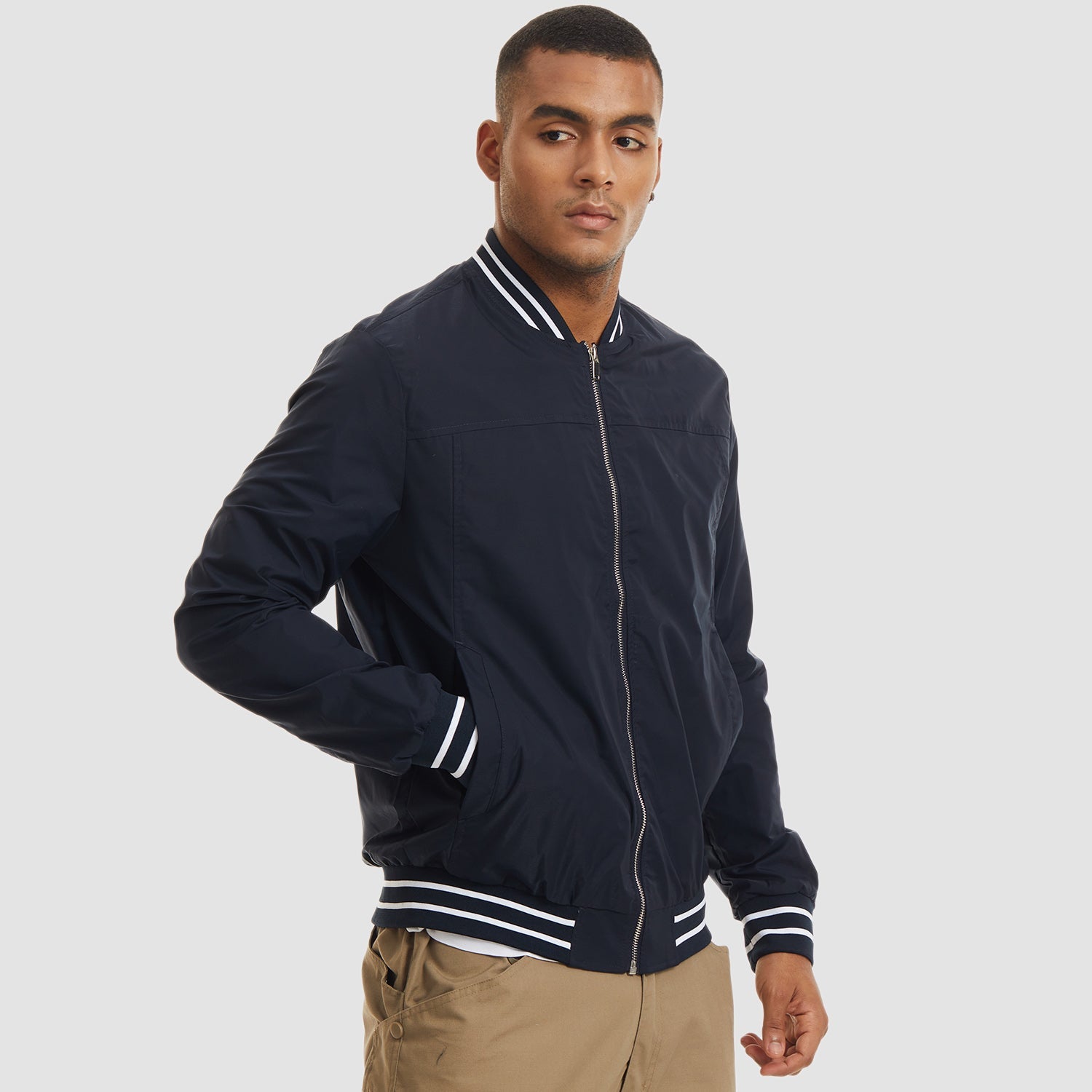 Men's Lightweight Bomber Jacket Casual Windbreaker - MAGCOMSEN