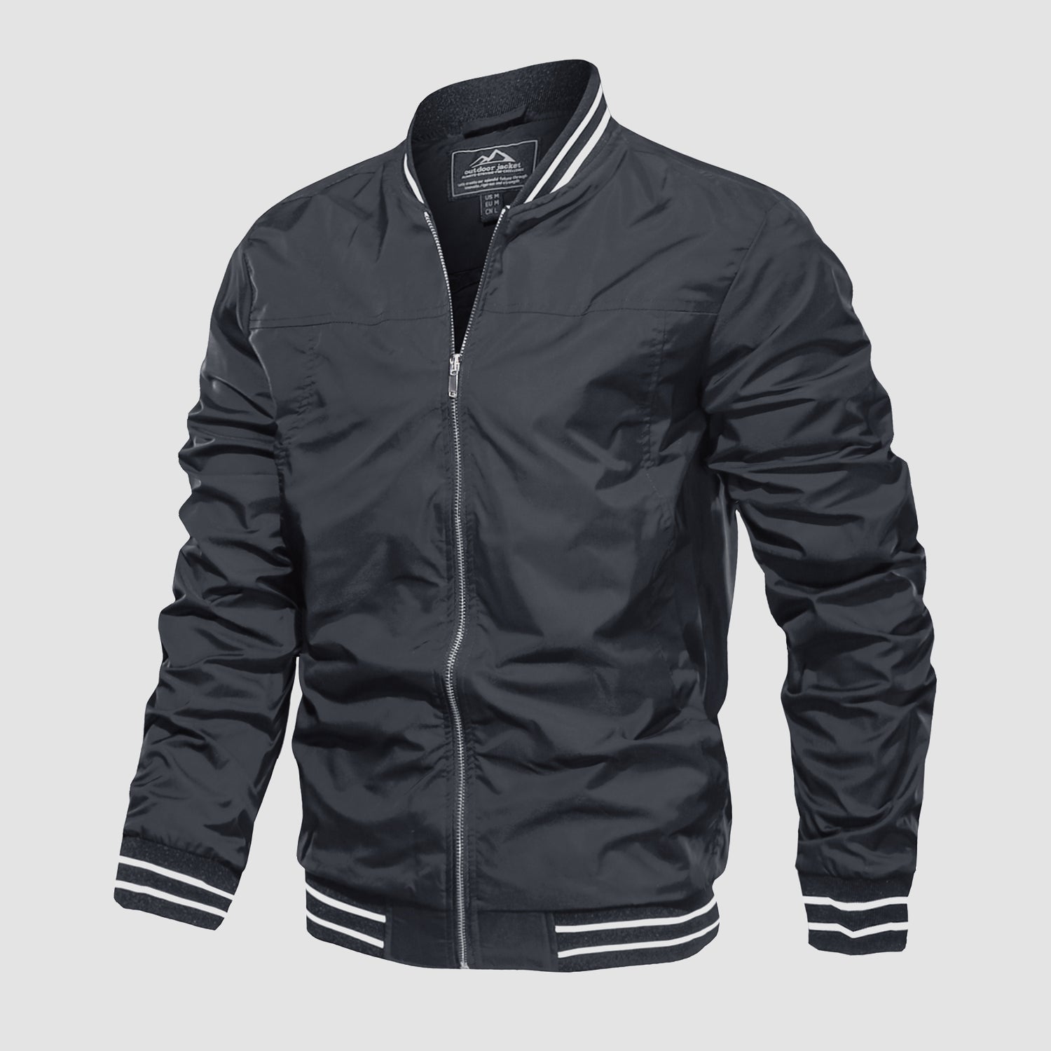 Men's Lightweight Bomber Jacket Casual Windbreaker - MAGCOMSEN