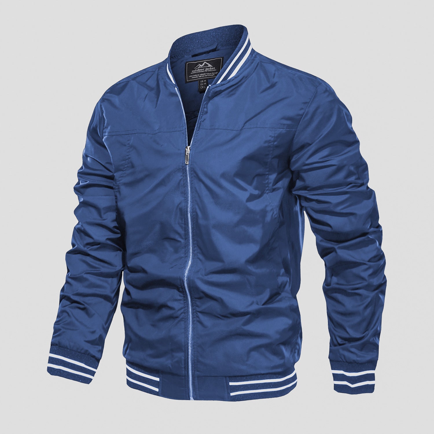 Men's Lightweight Bomber Jacket Casual Windbreaker - MAGCOMSEN