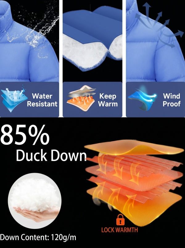 Water Repellent Insulated Packable Lightweight Puffer Jacket