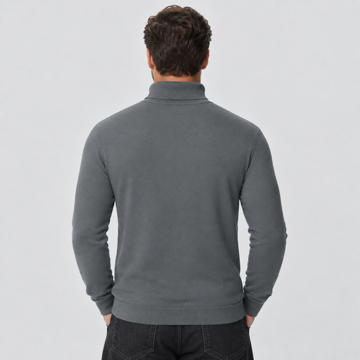 Men's Lightweight Knit Turtleneck Sweater