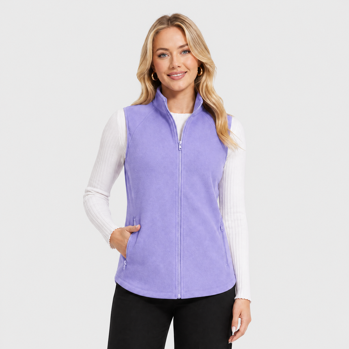 Women's Fleece Vest Sleeveless Lightweight Warmth Jackets