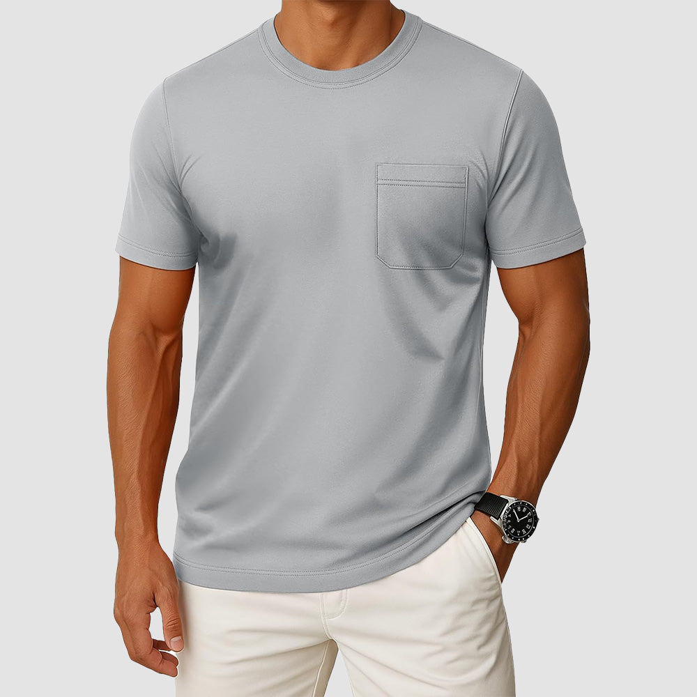 Men's Pocket T-Shirt UPF 50+ Lightweight Summer Crewneck