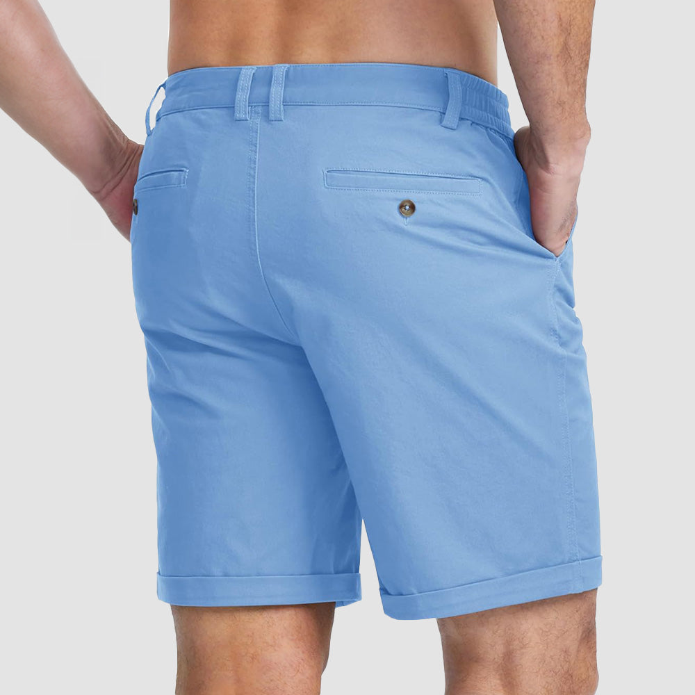Men's Classic Stretch Chino Shorts with Pockets