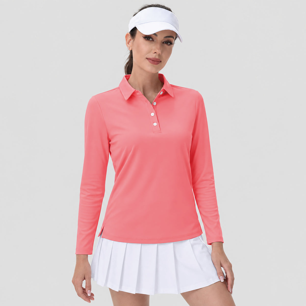 Women's UPF 50 Long Sleeve GolF Shirt Quick Dry Golf Hiking Top