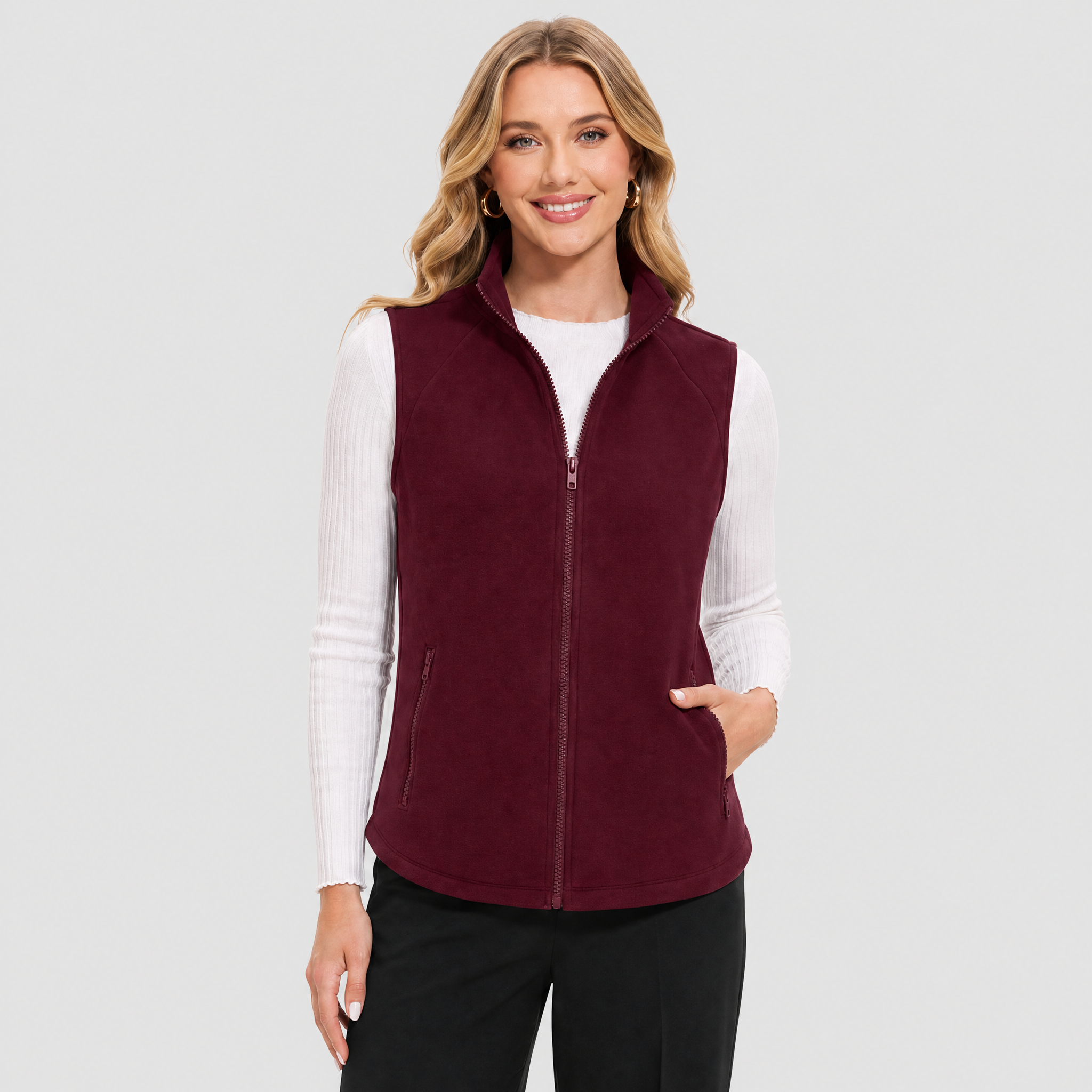Women's Fleece Vest Sleeveless Lightweight Warmth Jackets