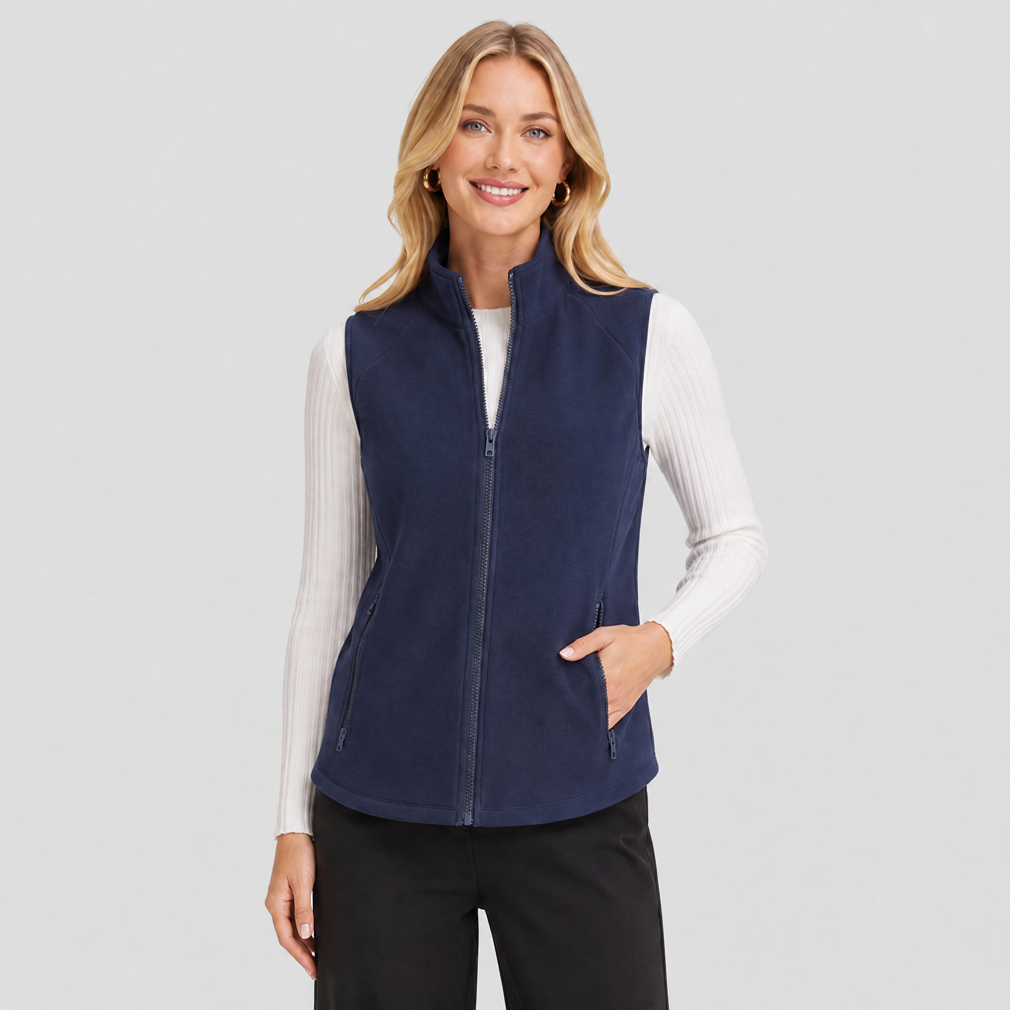 Women's Fleece Vest Sleeveless Lightweight Warmth Jackets