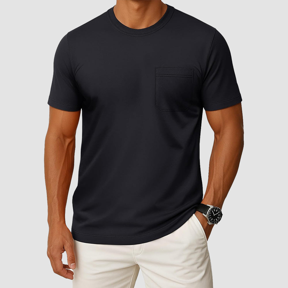 Men's Pocket T-Shirt UPF 50+ Lightweight Summer Crewneck