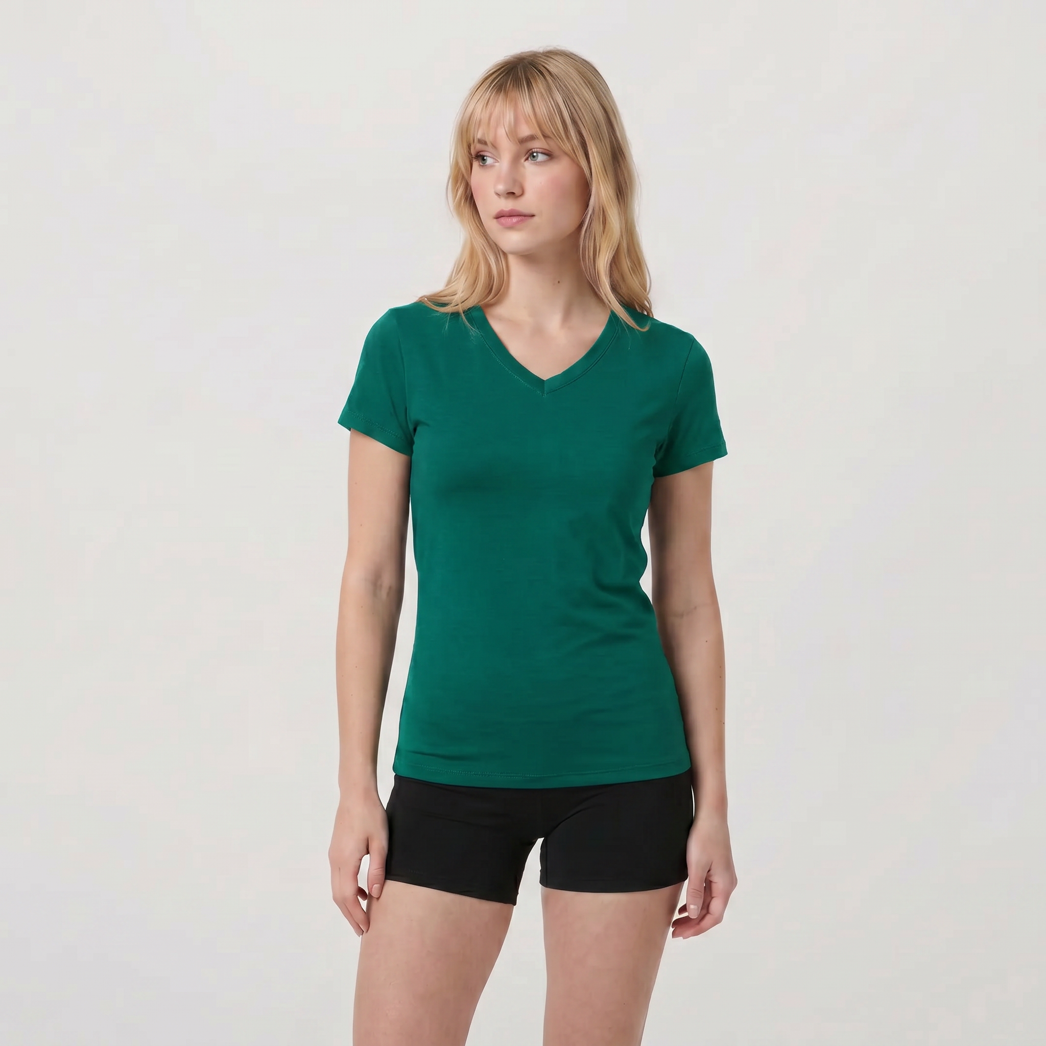 Women's Quick-Dry V-Neck Athletic T-Shirt