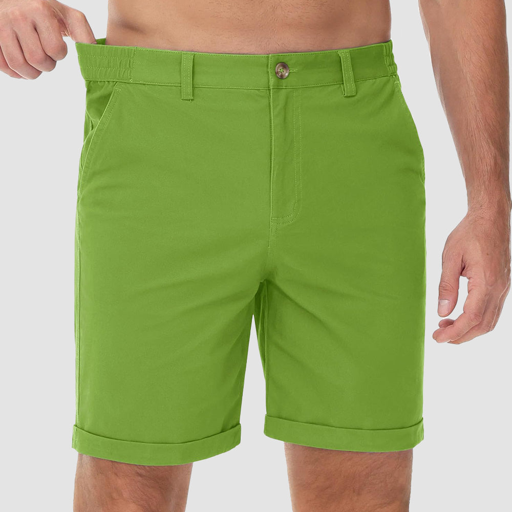 Men's Classic Stretch Chino Shorts with Pockets